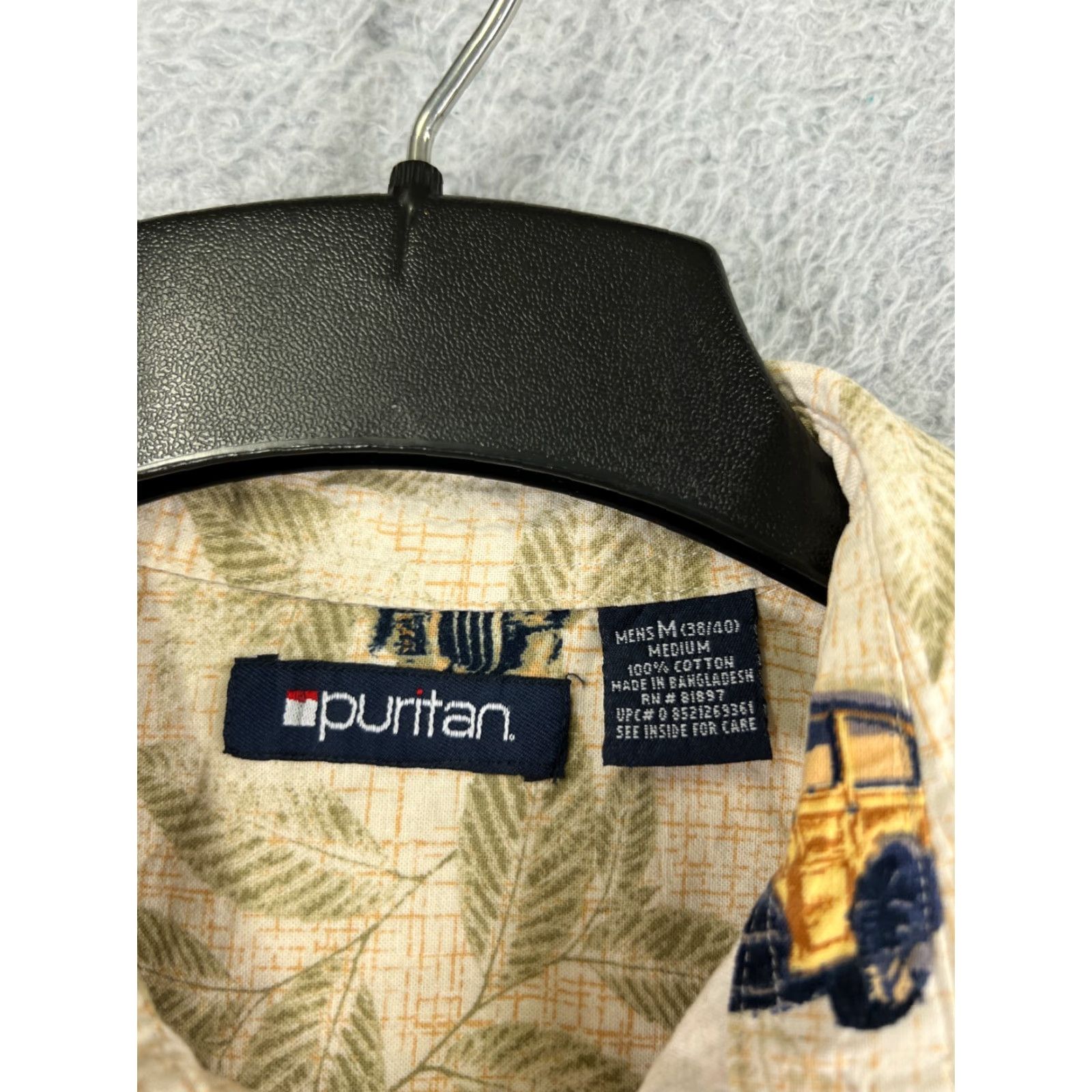 Vintage VINTAGE Puritan Shirt Men Medium Beige Floral Aloha Hawaiian Button-Up Shirt Mens Size US M / EU 48-50 / 2 - 7 Thumbnail
