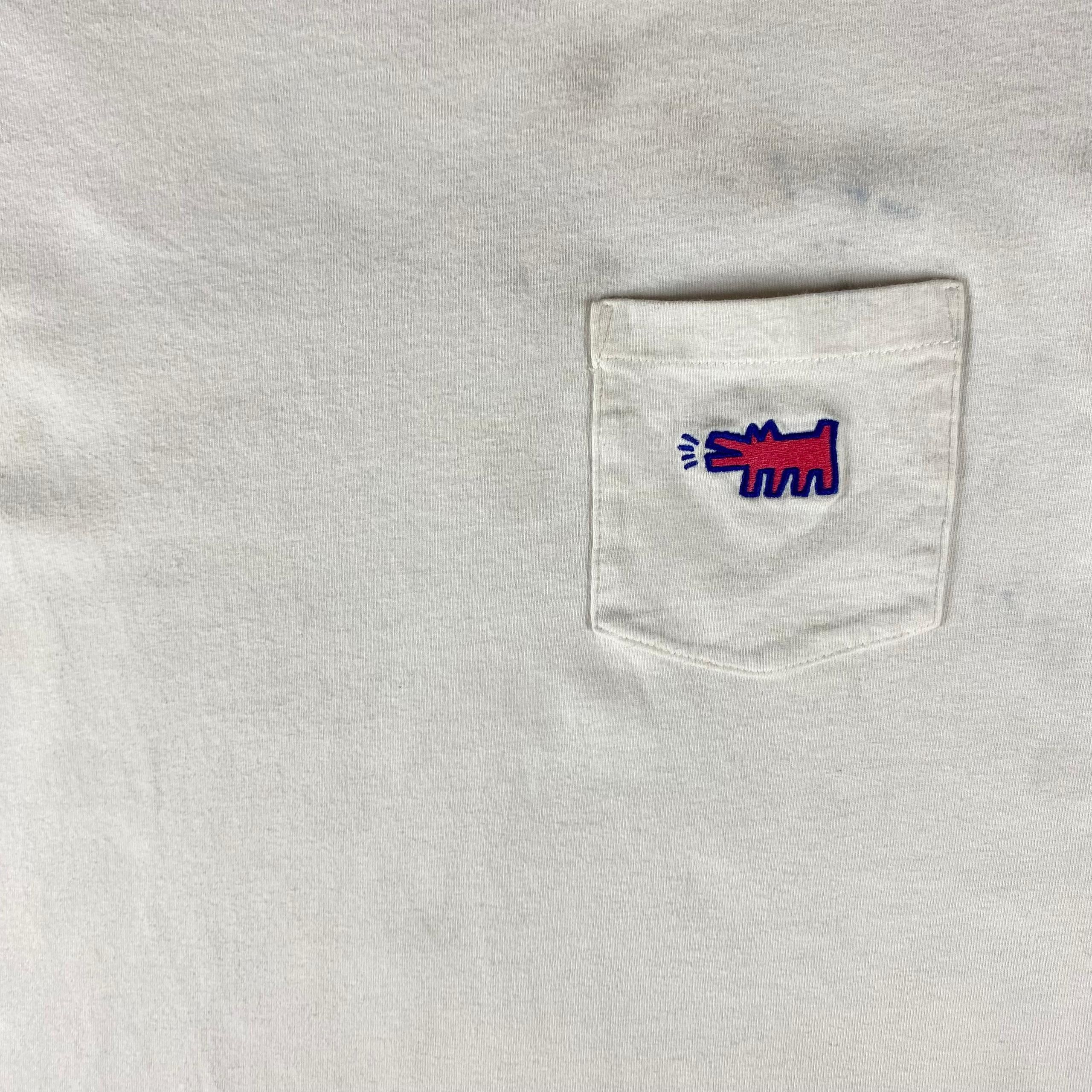 Keith Haring Vintage Keith Haring Single Pocket Tshirt Size US M / EU 48-50 / 2 - 7 Thumbnail