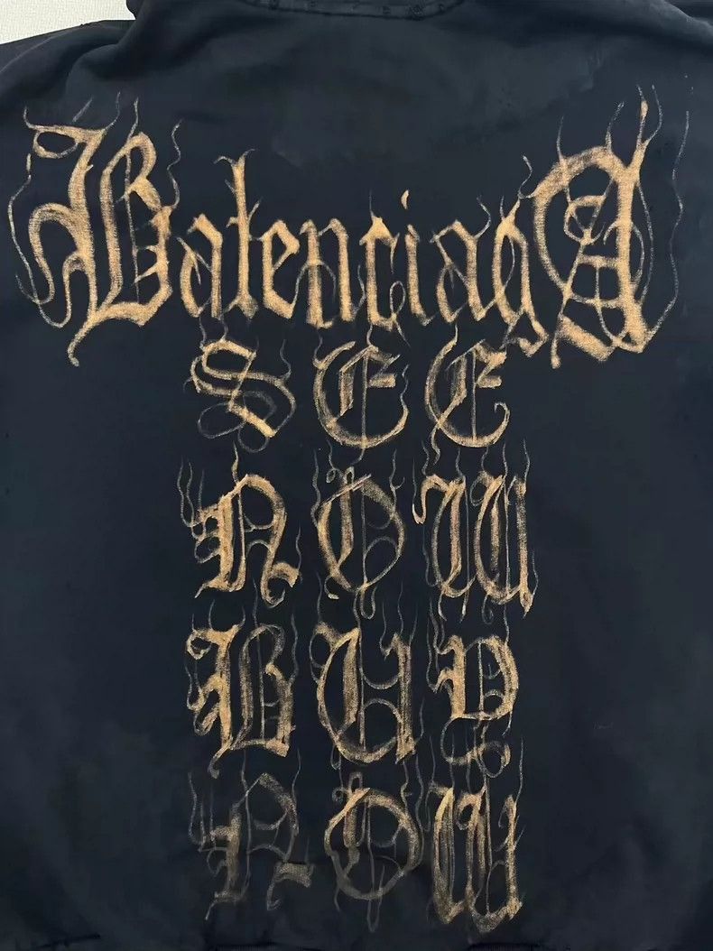 Balenciaga Balenciaga Heavy Metal Zip Hoodie Size S-2505 Size US S / EU 44-46 / 1 - 4 Thumbnail