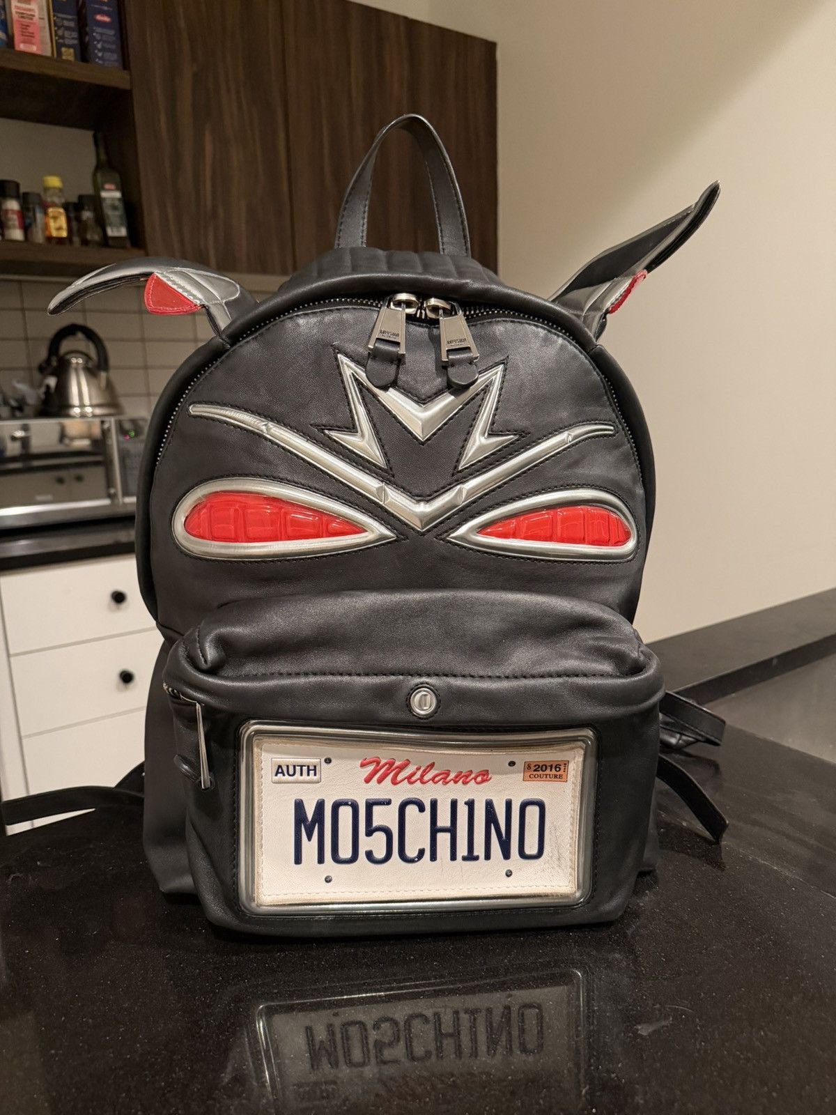Moschino SS16 Moschino Couture Leather Cadillac Backpack Size ONE SIZE - 1 Thumbnail