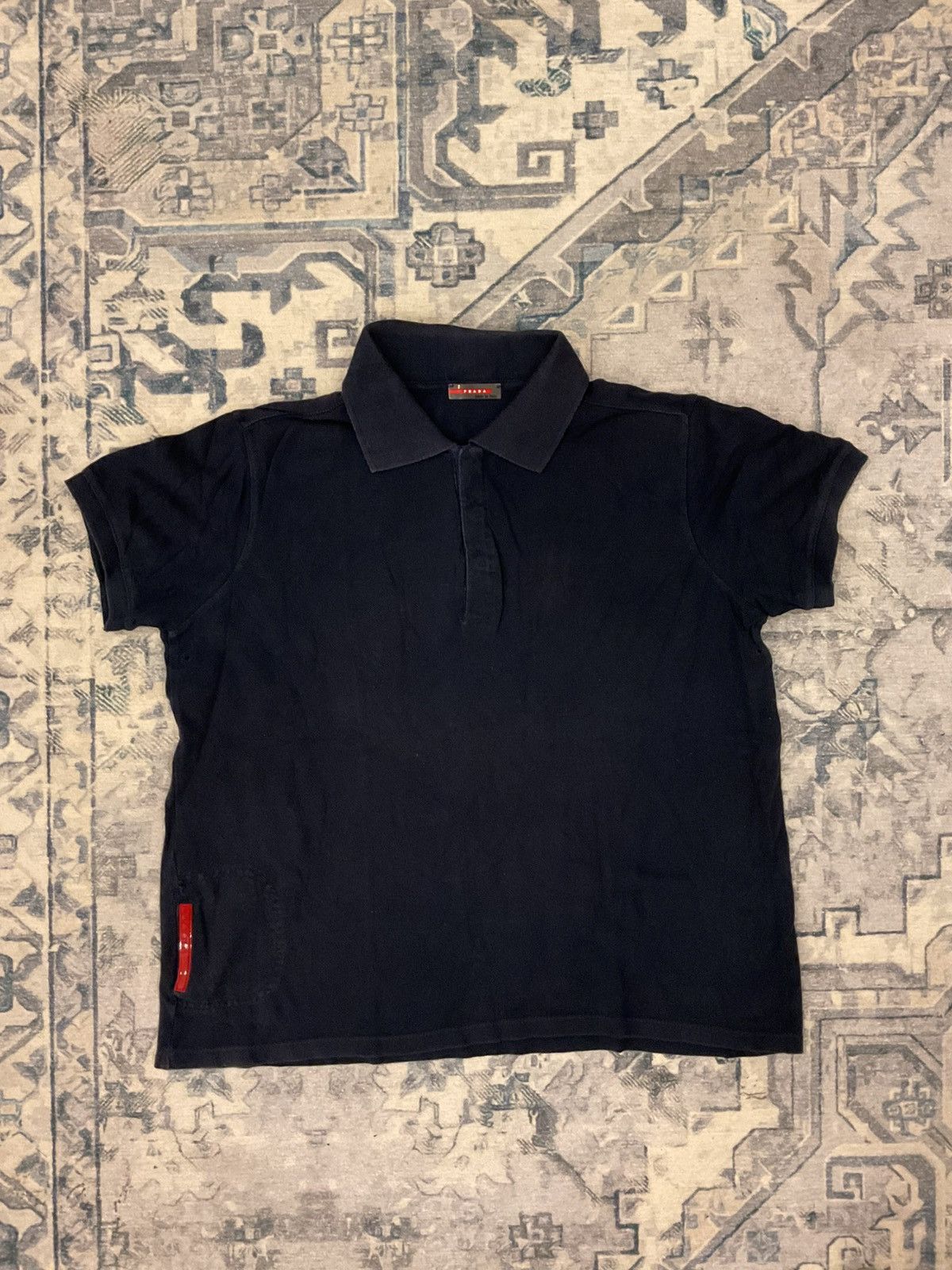 Prada Navy Blue Prada Polo with Pocket Size US L / EU 52-54 / 3 - 1 Thumbnail
