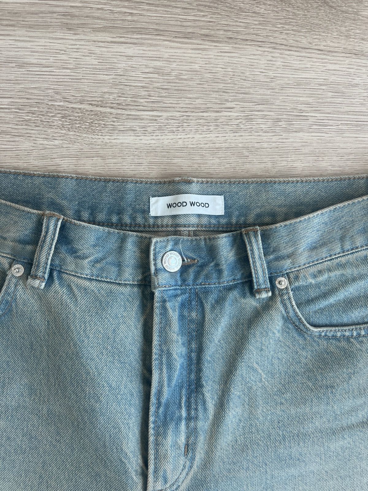 Wood Wood Wood Wood Al Rigid Denim Straight Fit Vintage Beige Size US 31 - 2 Thumbnail