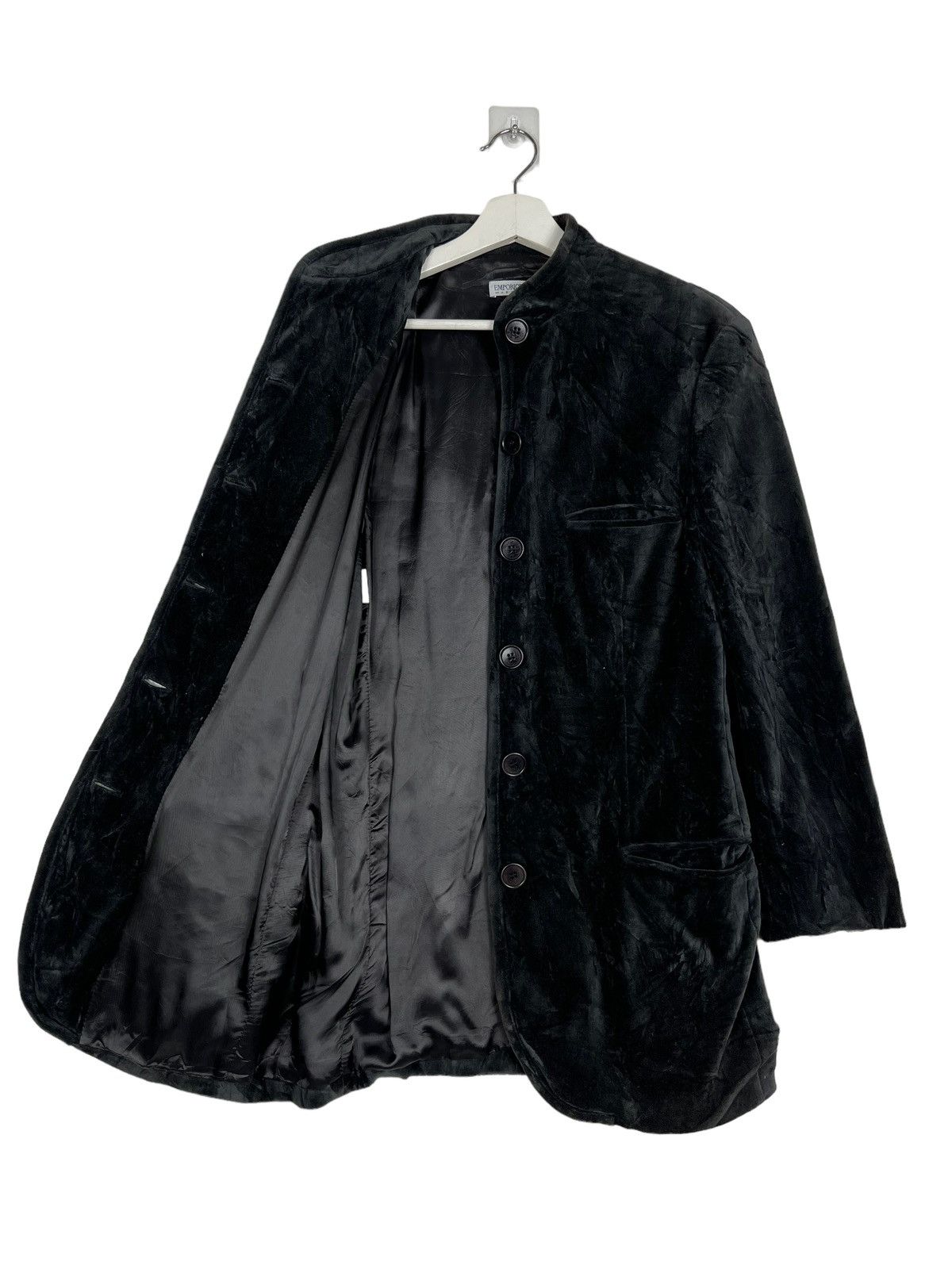 Armani 🔥EMPORIO ARMANI VELVET BLAZER FULL BUTTON JACKET MADE ITALY Size US M / EU 48-50 / 2 - 9 Thumbnail