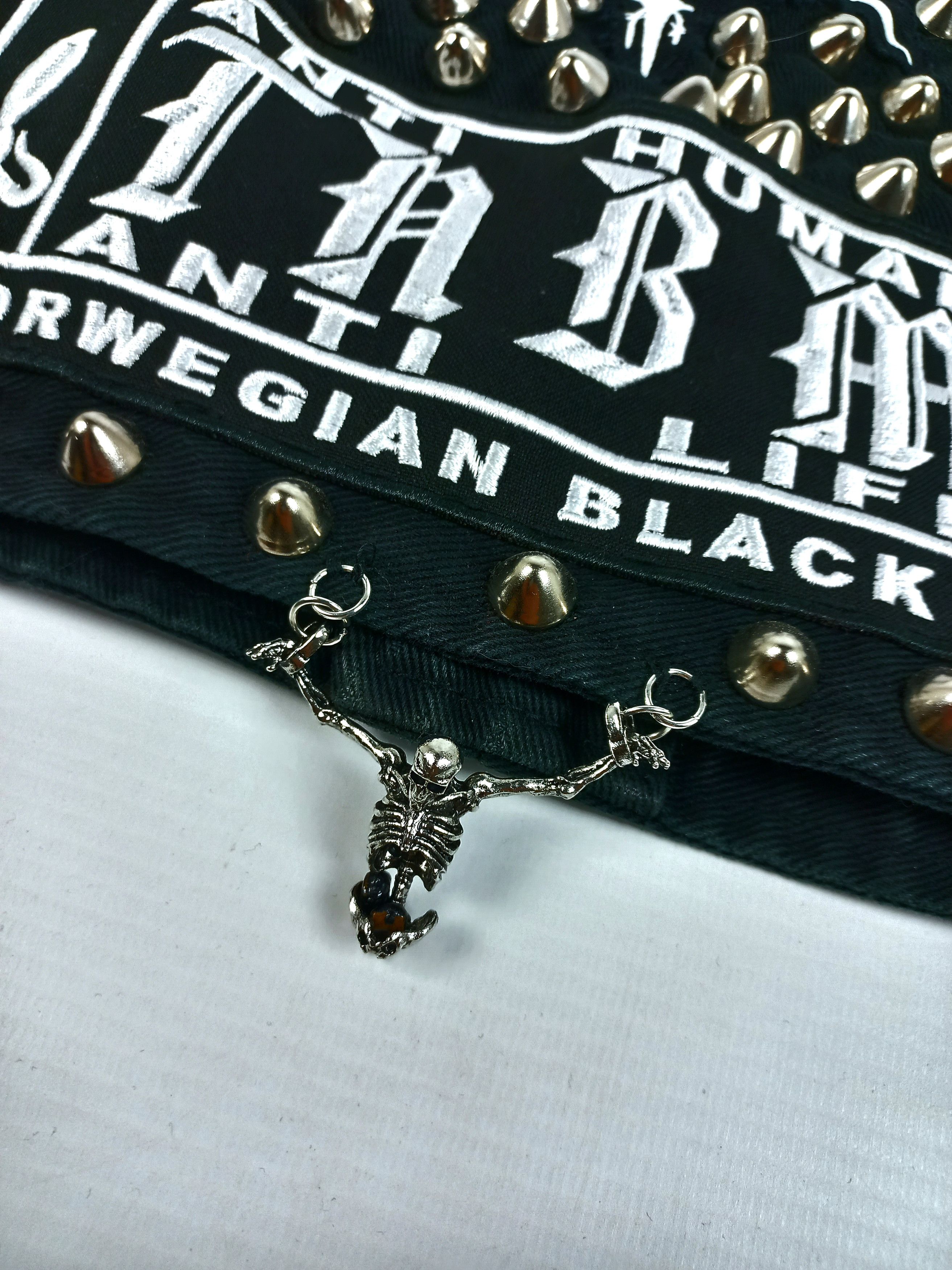 Band Tees × Vintage Rare custom Black Metal denim vest battle vest battle jacket Size US M / EU 48-50 / 2 - 5 Thumbnail