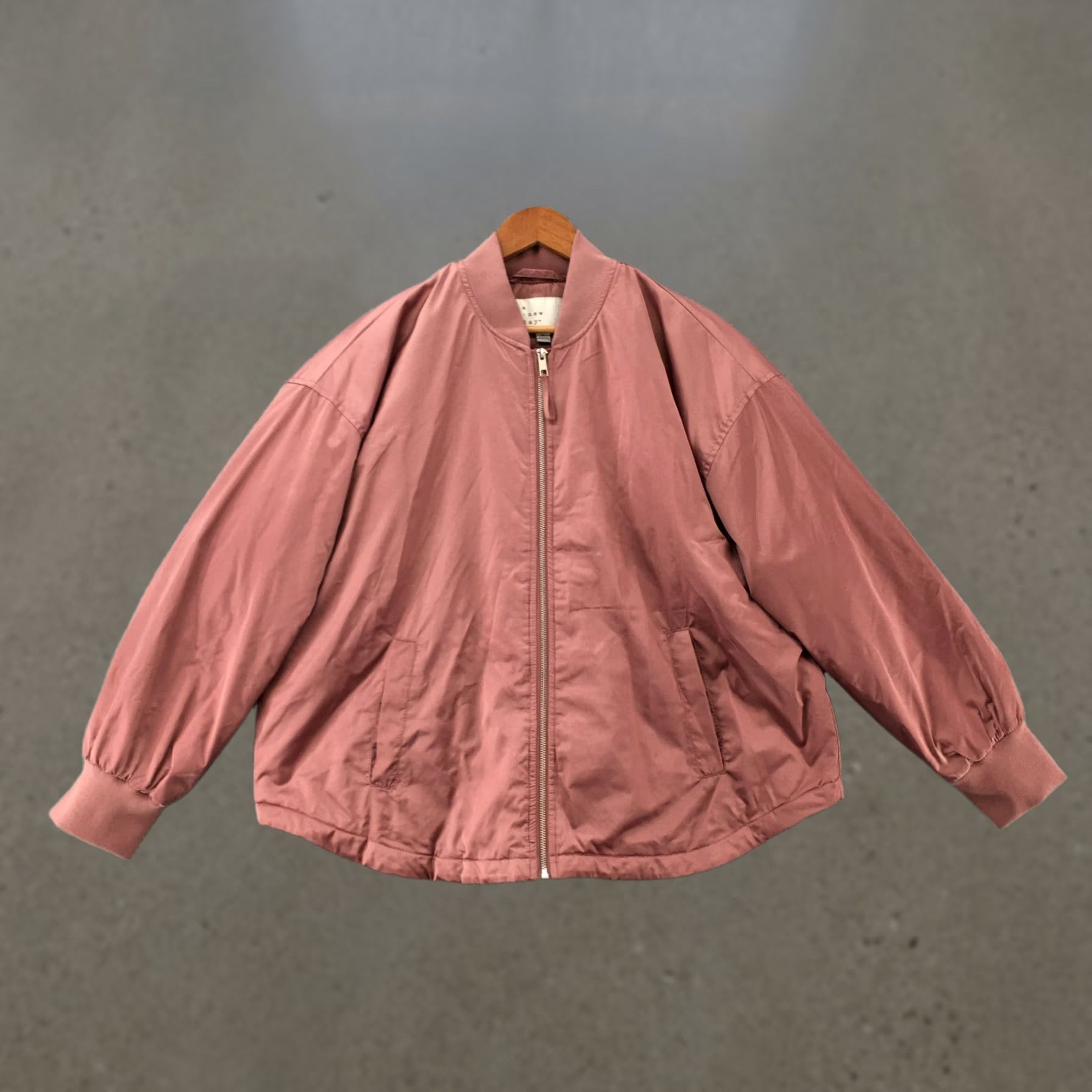 Vintage A New Day Bomber Jacket Womens XL Berry Pink Long Sleeve Full Zip Ribbed Cuffs Size XL / US 12-14 / IT 48-50 - 1 Thumbnail