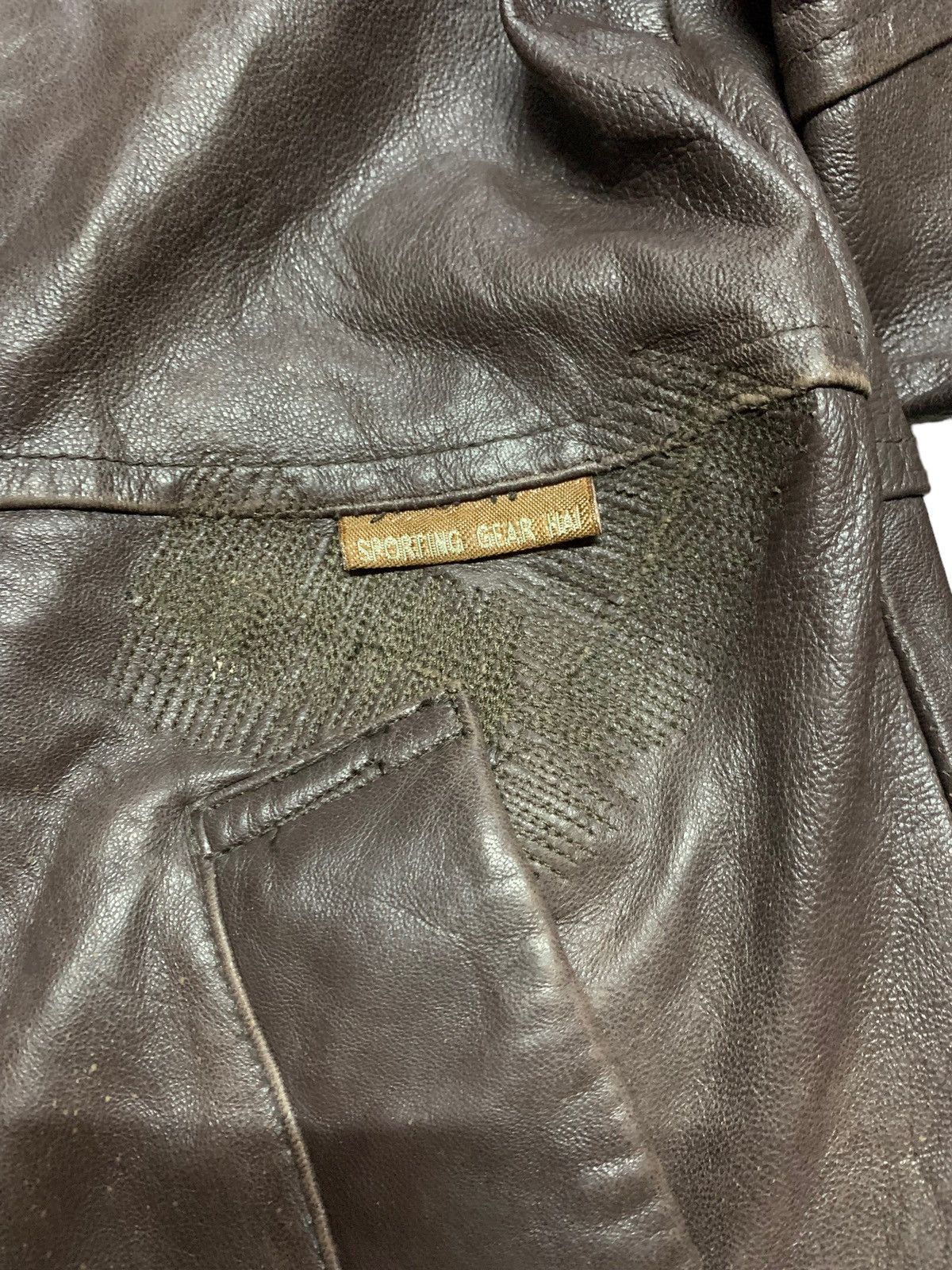 Hai Sporting Gear Vintage 80s brown real leather jacket Size S / US 4 / IT 40 - 11 Thumbnail