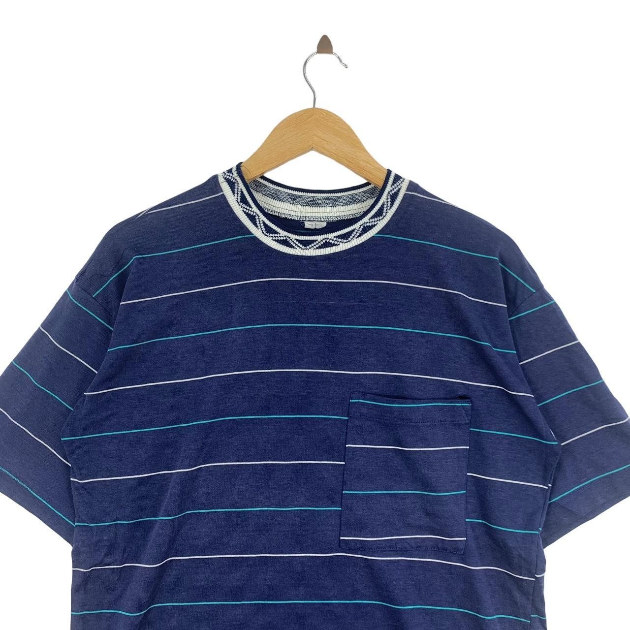 Vintage Vintage 90’ HAWAII SURF HONOLULU Striped Tee Shirt Top Size US M / EU 48-50 / 2 - 2 Thumbnail