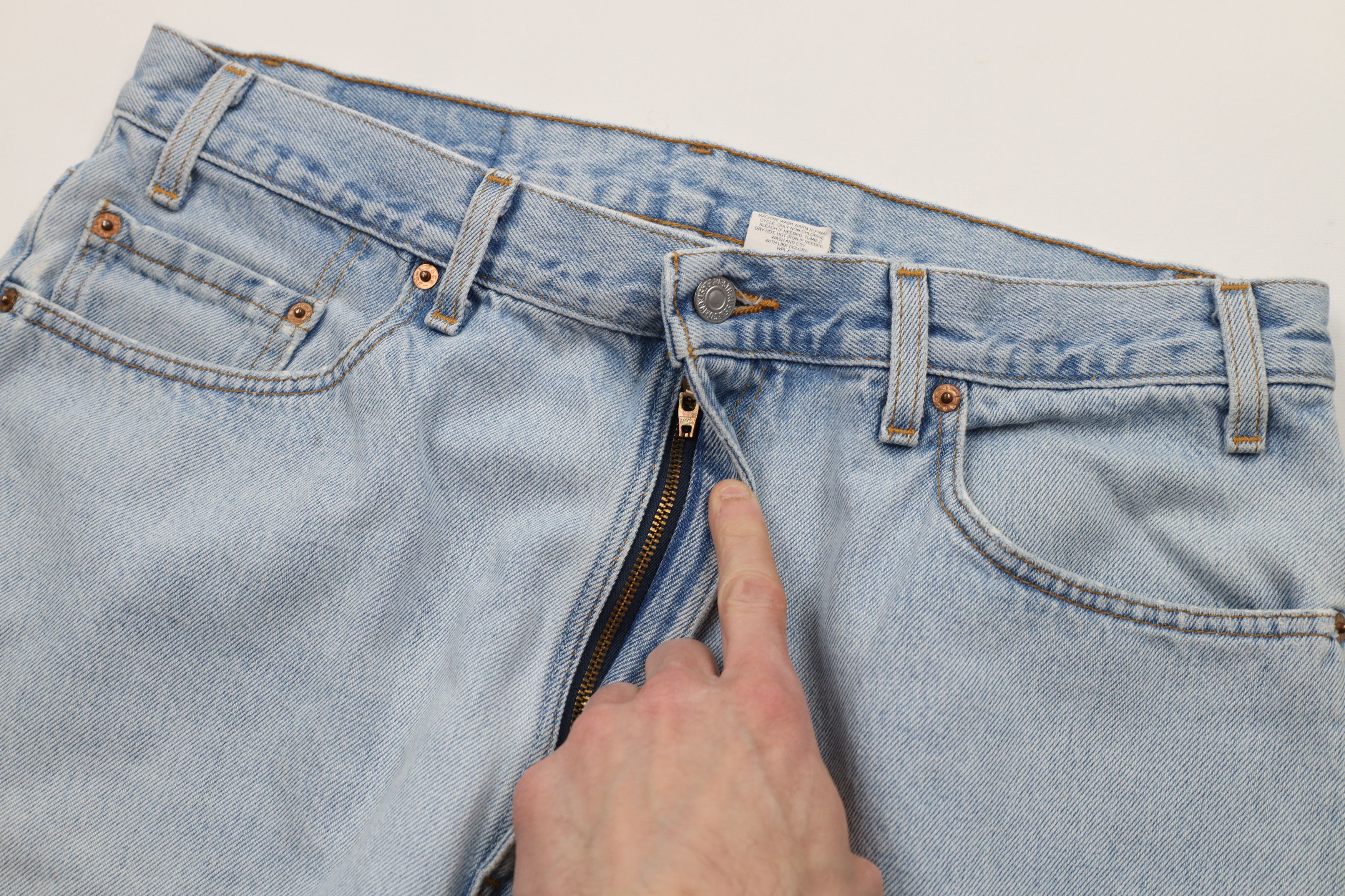 Levi's × Vintage Vintage Y2K 2001 Levis 505 Regular Straight Leg Jeans USA Size US 36 / EU 52 - 7 Thumbnail