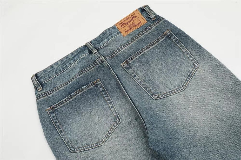 Japanese Brand × Jean Men's hippie distressed loose washed ripped bootcut jeans Size US 32 / EU 48 - 6 Thumbnail
