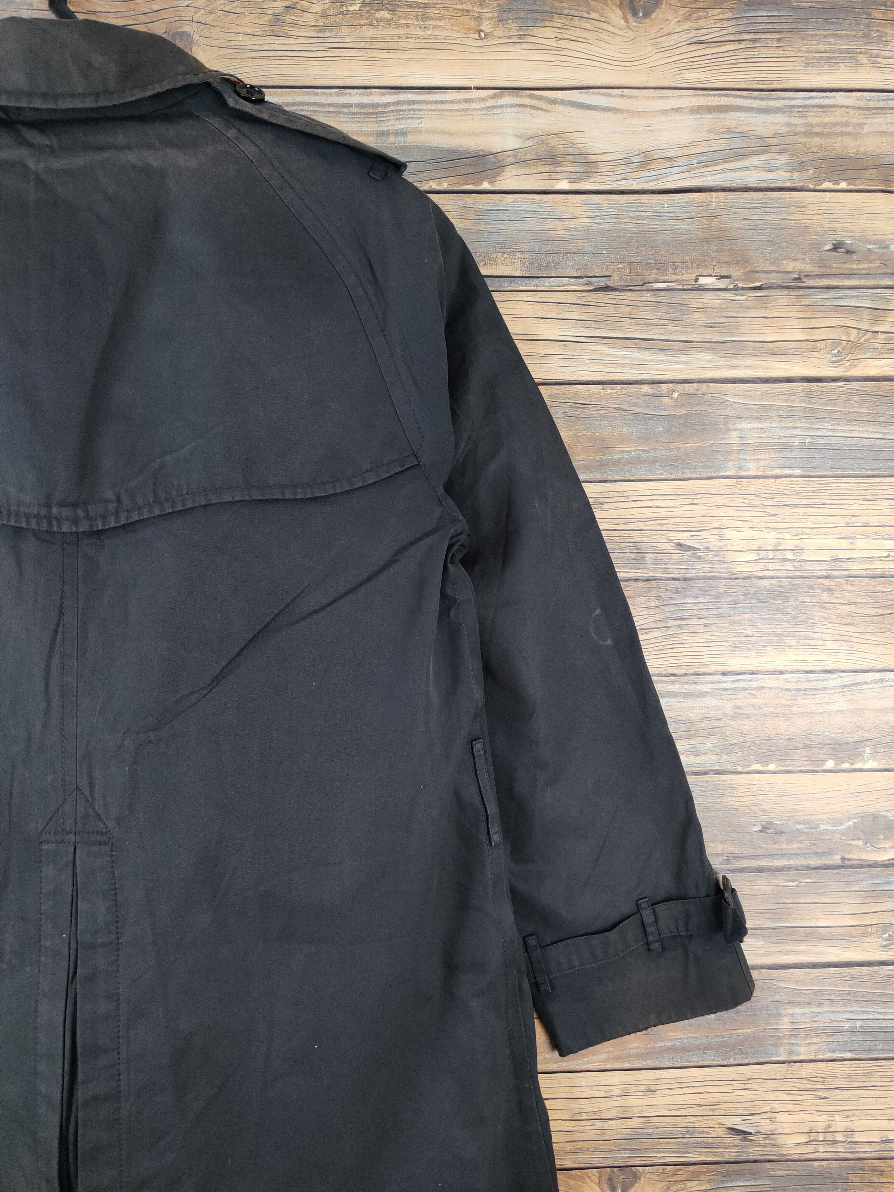 Burberry D Burberry Black Faded trench coat Long Jackets #W1690 Size L / US 10 / IT 46 - 13 Thumbnail