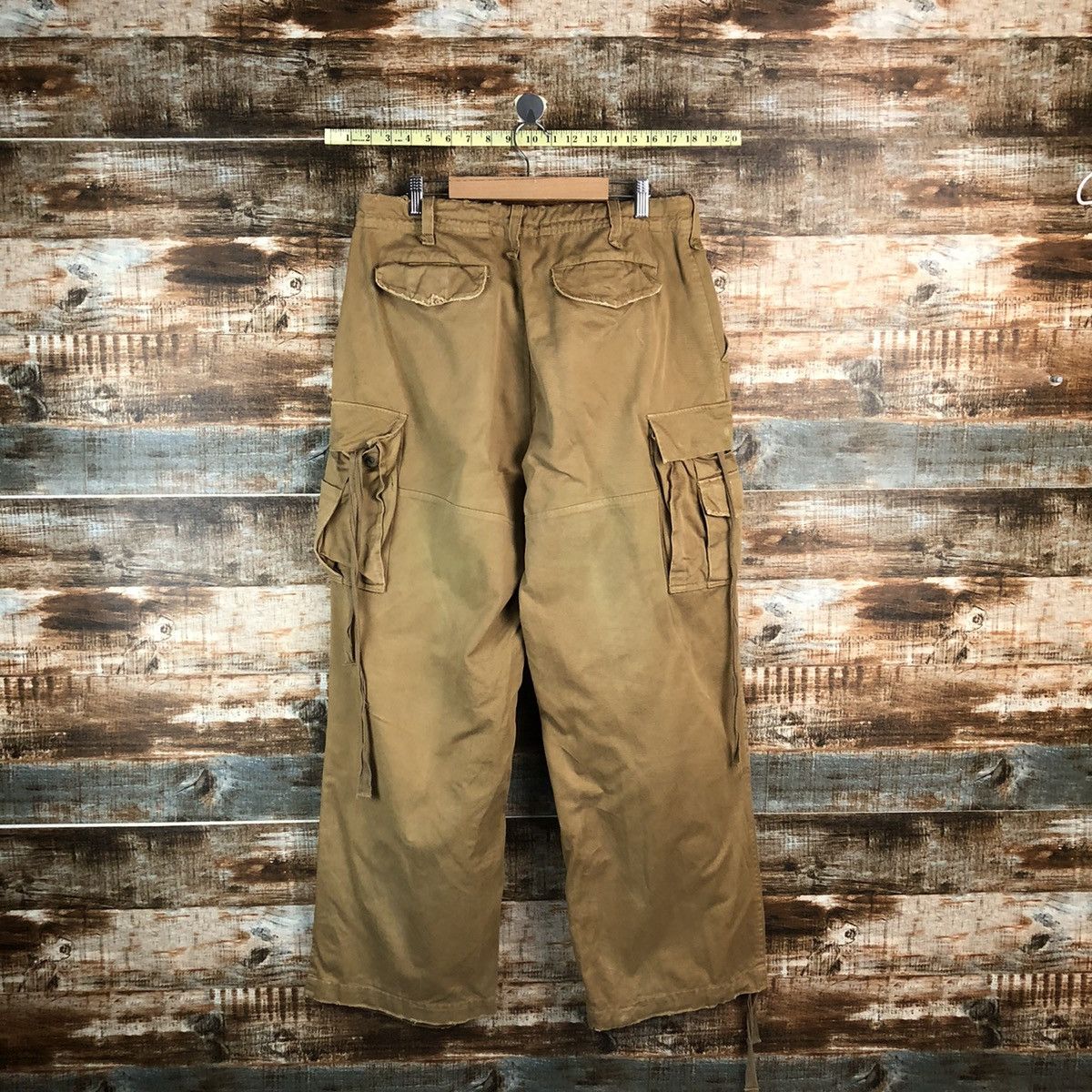 Japanese Brand Arme Brown Cargo Multipocket Pants #A1921 Size US 31 - 13 Thumbnail