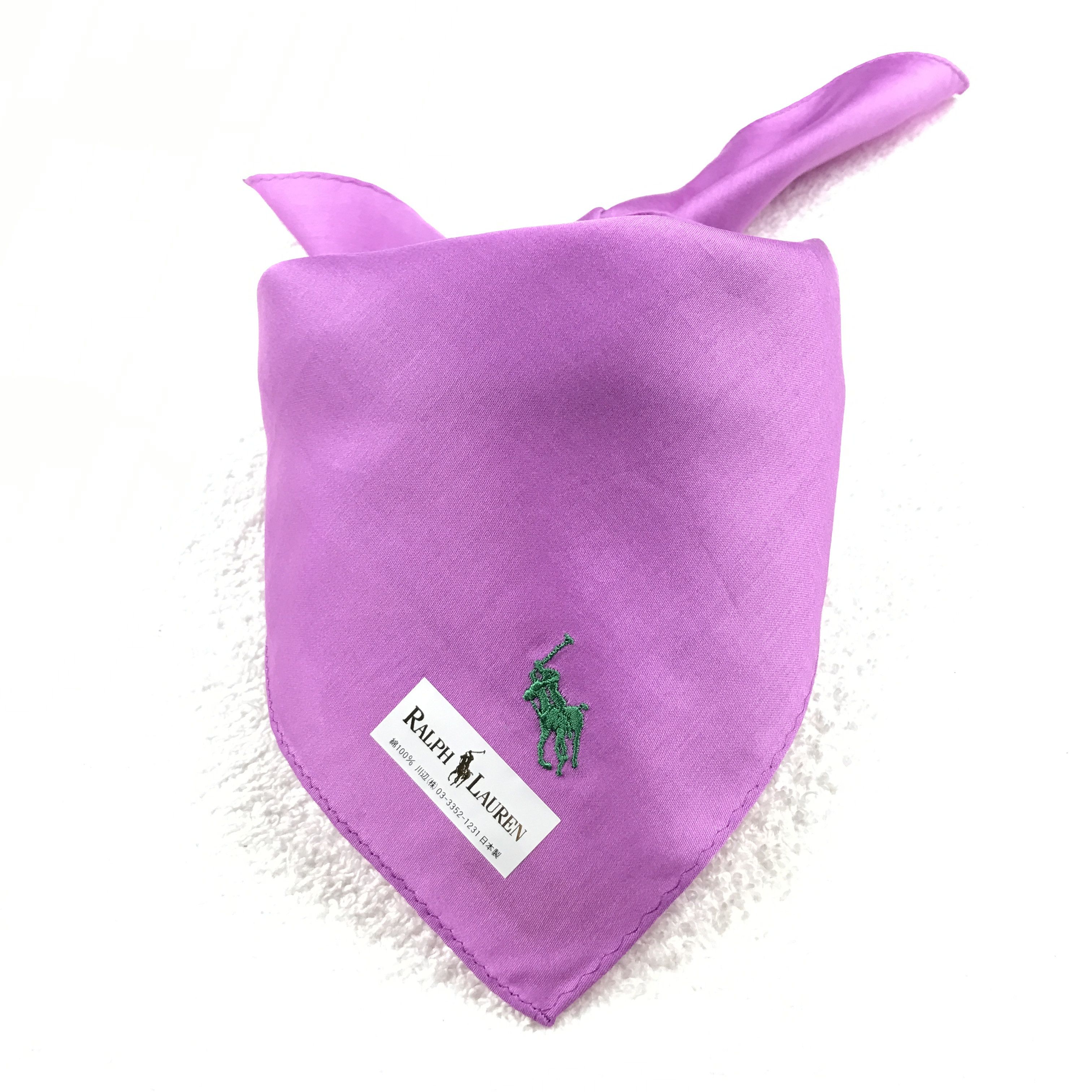 Designer × Ralph Lauren × Vintage Vintage Ralph Lauren Bandana Neckerchief Handkerchief Size ONE SIZE - 4 Thumbnail