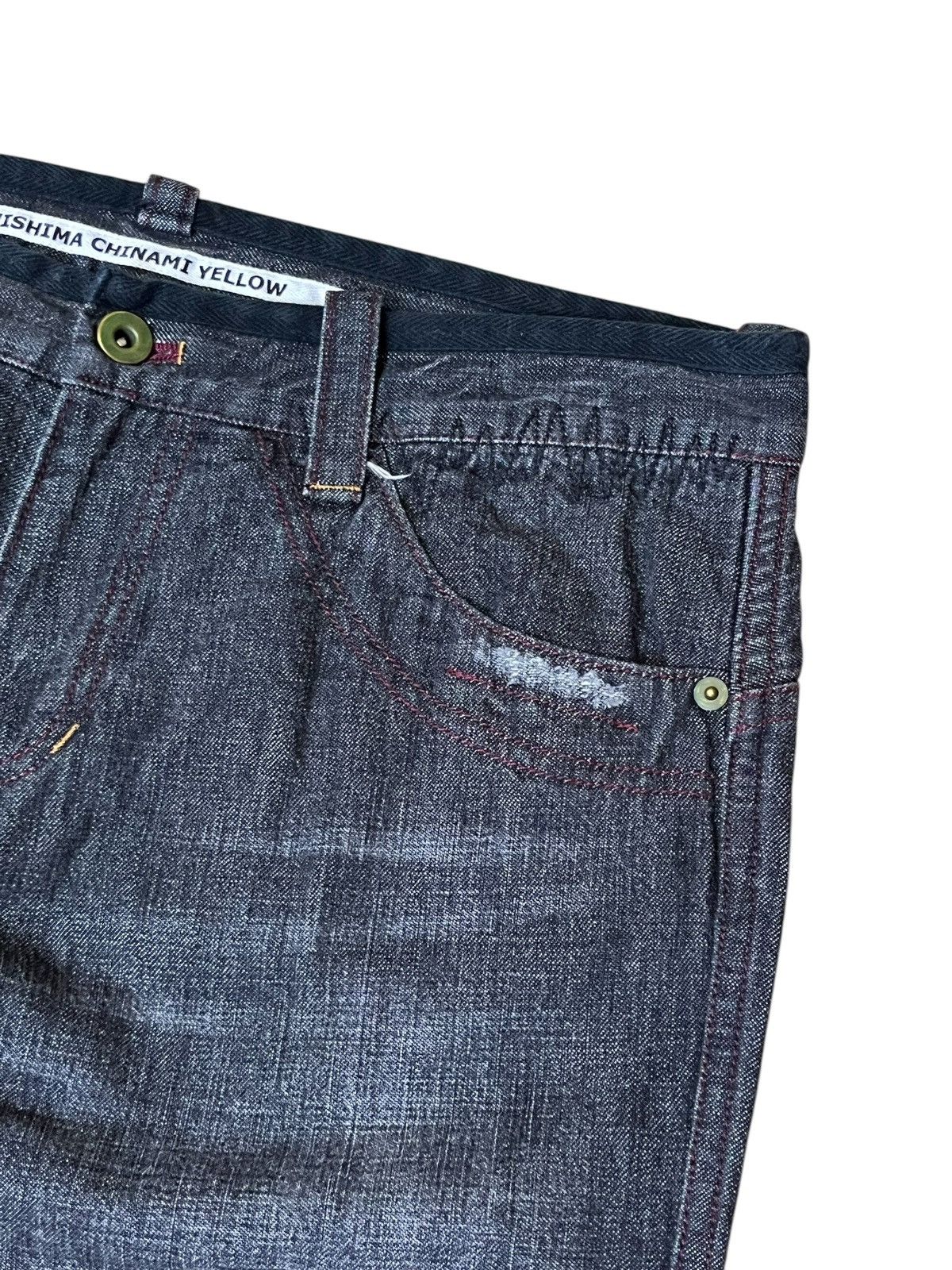 Japanese Brand JAPANESE BRAND KAMISHIMA CHINAMI YELLOW FLARED JEANS Size US 32 / EU 48 - 5 Thumbnail