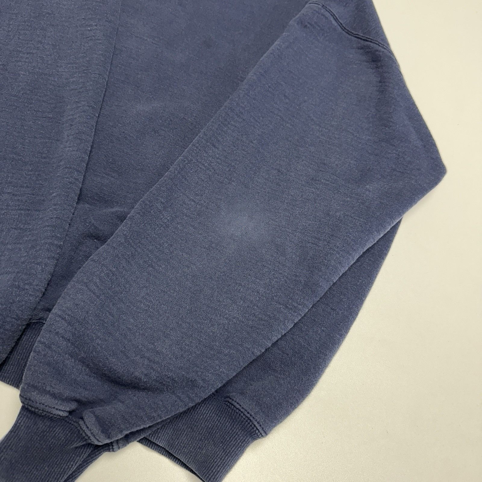 Jerzees Vintage Single V Crew Neck Sweatshirt Mens XL 25.5x27 Blue Size US XL / EU 56 / 4 - 5 Thumbnail