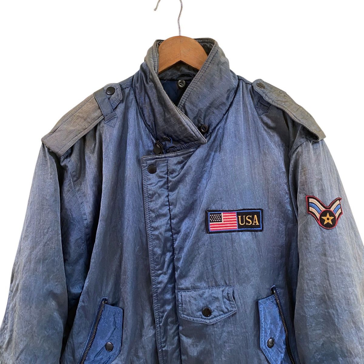 Vintage 💥60s USAF MA 1 FLIGHT RIOT BOMBER SUNFADED JACKET Size US M / EU 48-50 / 2 - 5 Thumbnail