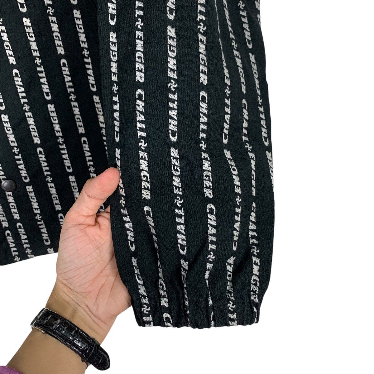 CHALLENGER CHALLENGER All Over Striped Logo Casual Jacket #1289-C58 Size US M / EU 48-50 / 2 - 13 Thumbnail