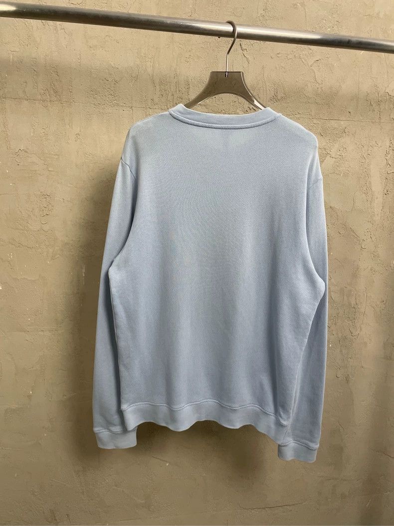 Loewe LOEWE Smog blue embroidery gold Logo round neck hoodie Size L / US 10 / IT 46 - 2 Thumbnail