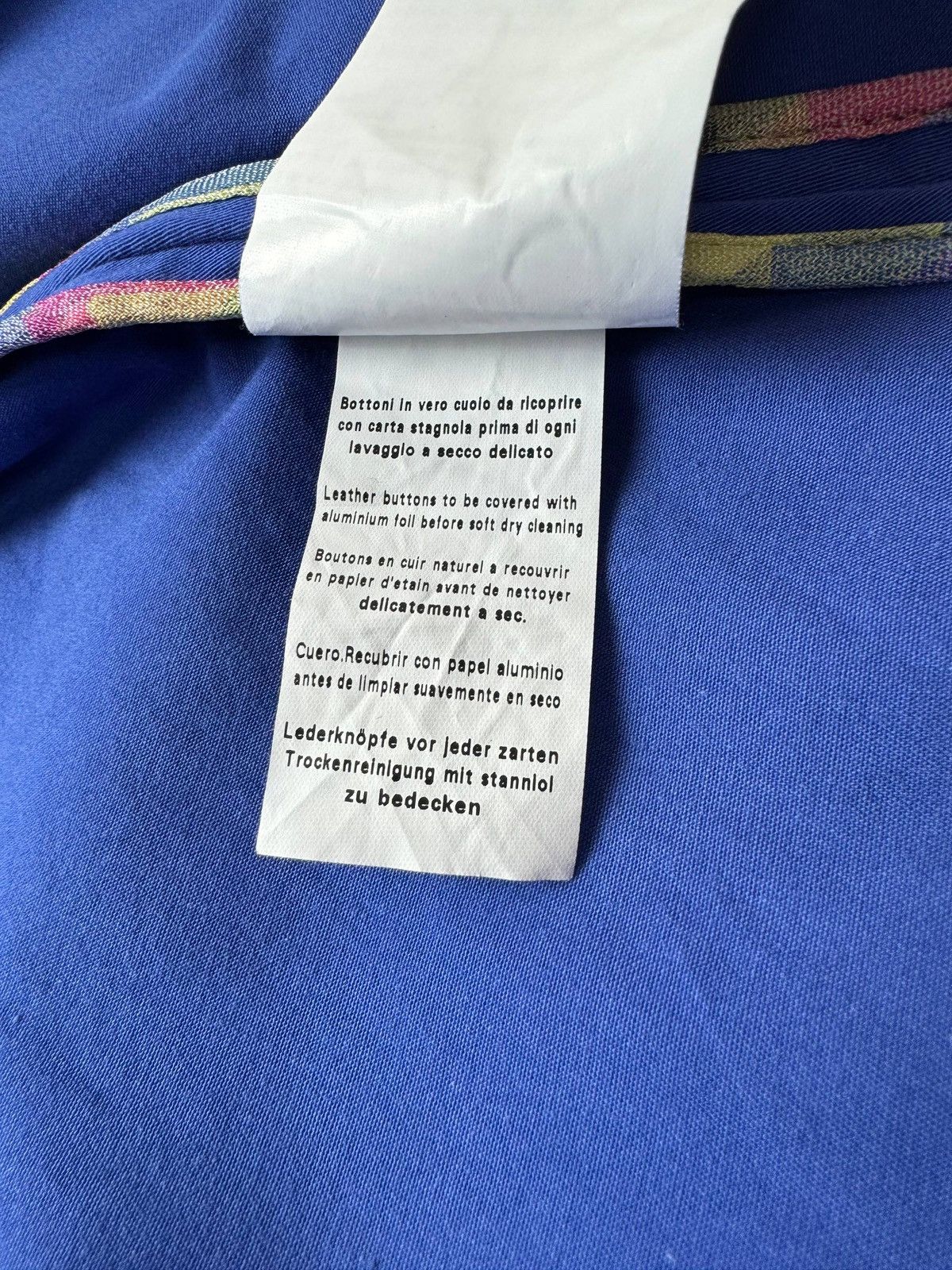 Missoni Missoni Blue Cotton Coat - Made in Italy Size M / US 6-8 / IT 42-44 - 6 Thumbnail