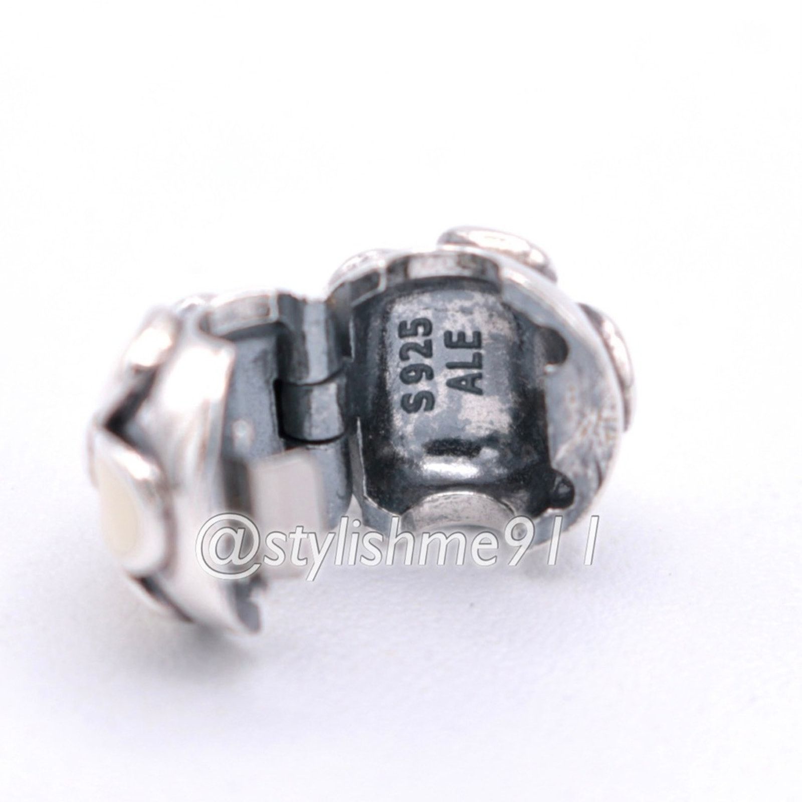 pandora Authentic PANDORA Darling Daisies Clip with White Enamel Size ONE SIZE - 9 Thumbnail