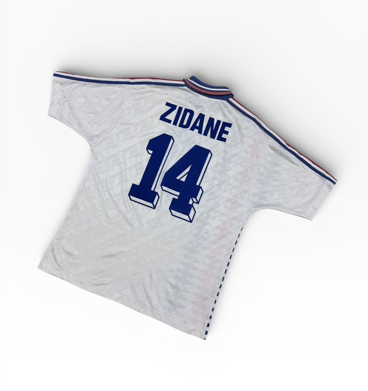 Adidas Vtg⚽️1994 World Cup Jersey France#14 Zidane Size US L / EU 52-54 / 3 - 17 Thumbnail