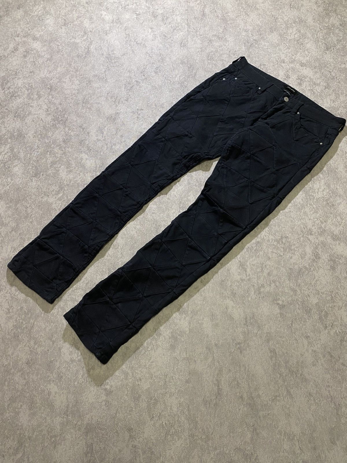 Isabel Marant Isabel Marant Black Quilted Diamond Pants Tapered Size US 28 / EU 44 - 3 Thumbnail