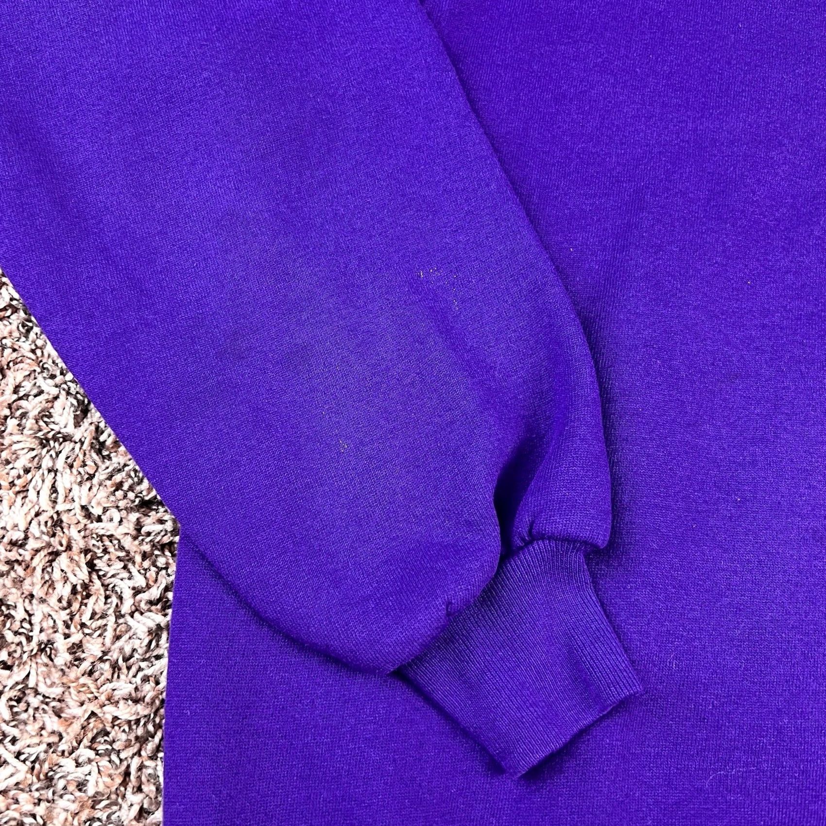 Jerzees VINTAGE Jerzees Sweatshirt Raglan Crewneck Purple 90s XL Adults Unisex United States USA Size US XL / EU 56 / 4 - 4 Thumbnail