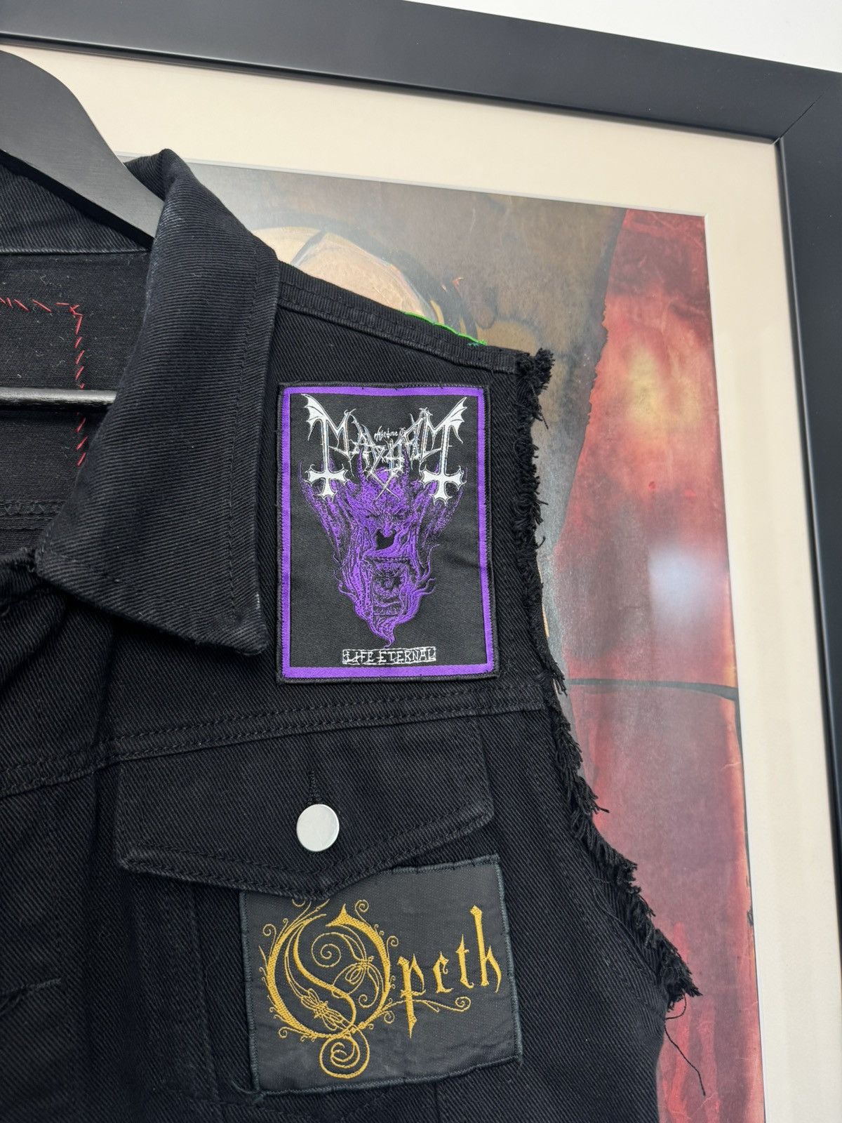 Band Tees Rare Metal Band Patches Denim Vest Og License 90s Vintage Size US L / EU 52-54 / 3 - 3 Thumbnail