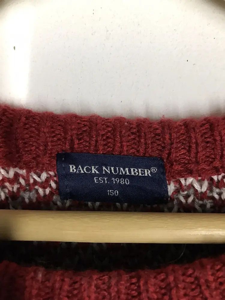 Japanese Brand Back Number Knitwear Size XS / US 0-2 / IT 36-38 - 4 Thumbnail