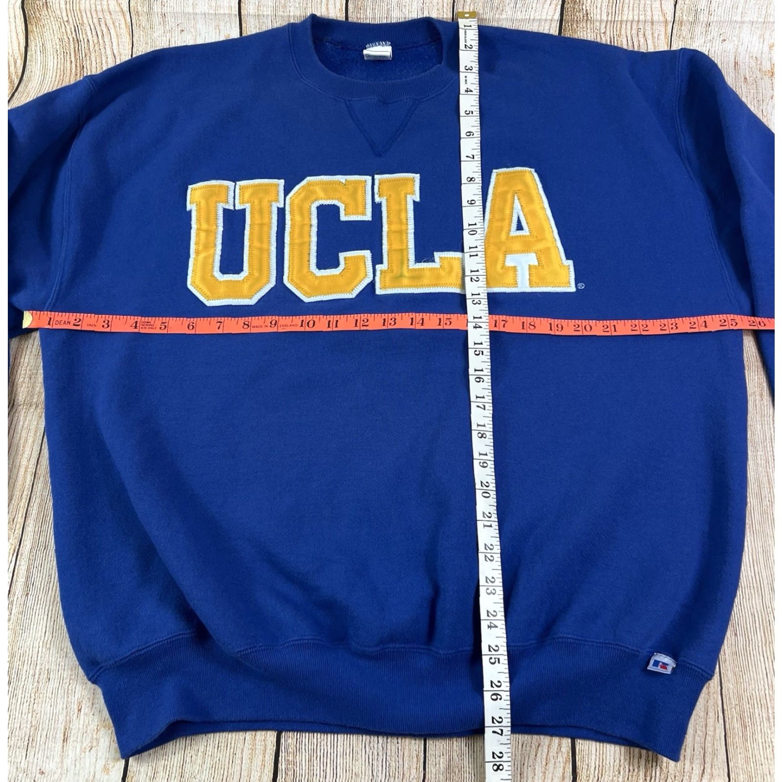 Russell Athletic VINTAGE Russell Athletic UCLA Crewneck Sweatshirt XL Blue, Graphic Print, Embroidered Logo, Navy Bruins, College, 90s, USA, Pullover, Men Size US XL / EU 56 / 4 - 7 Thumbnail