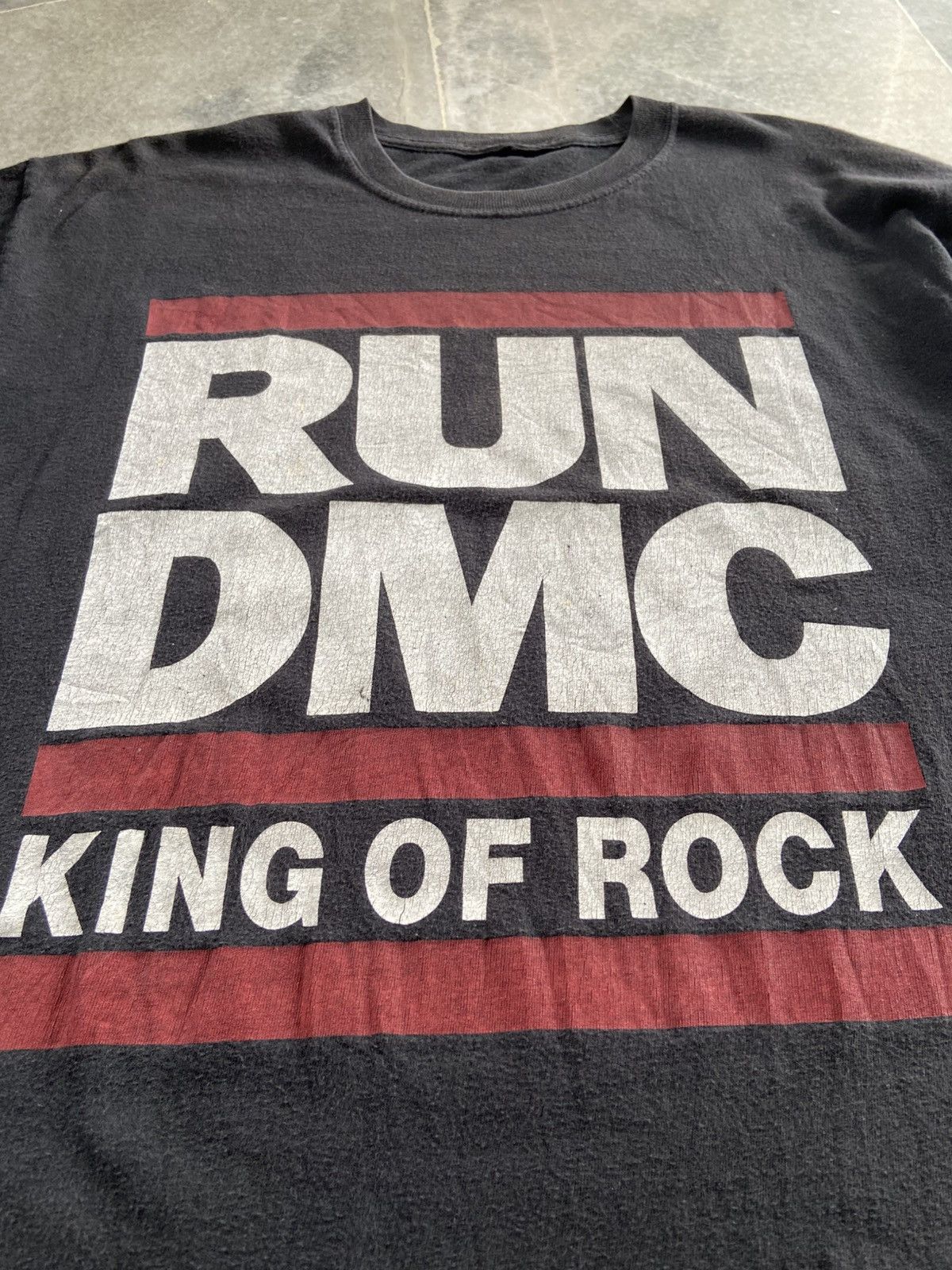 RUN DMC × Rap Tees × Vintage Vintage RUN DMC King Of Rock T-Shirt Size US L / EU 52-54 / 3 - 2 Thumbnail