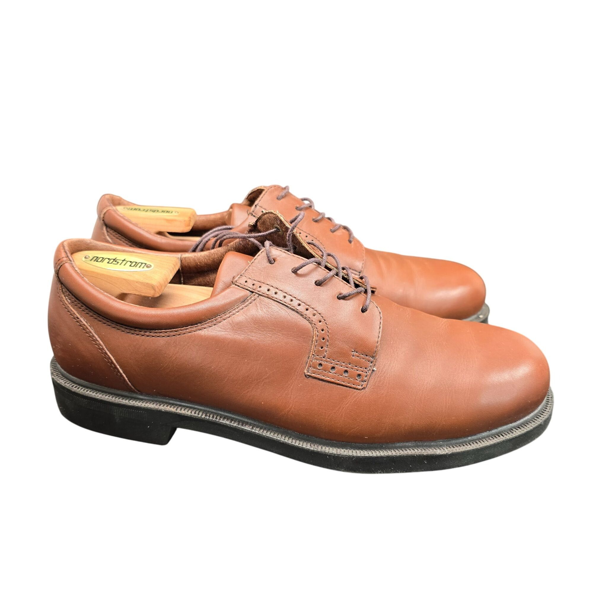 Florsheim Florsheim Mens Brown Leather Oxford Shoes Size 11 M Comforte Size US 11 / EU 44 - 2 Thumbnail