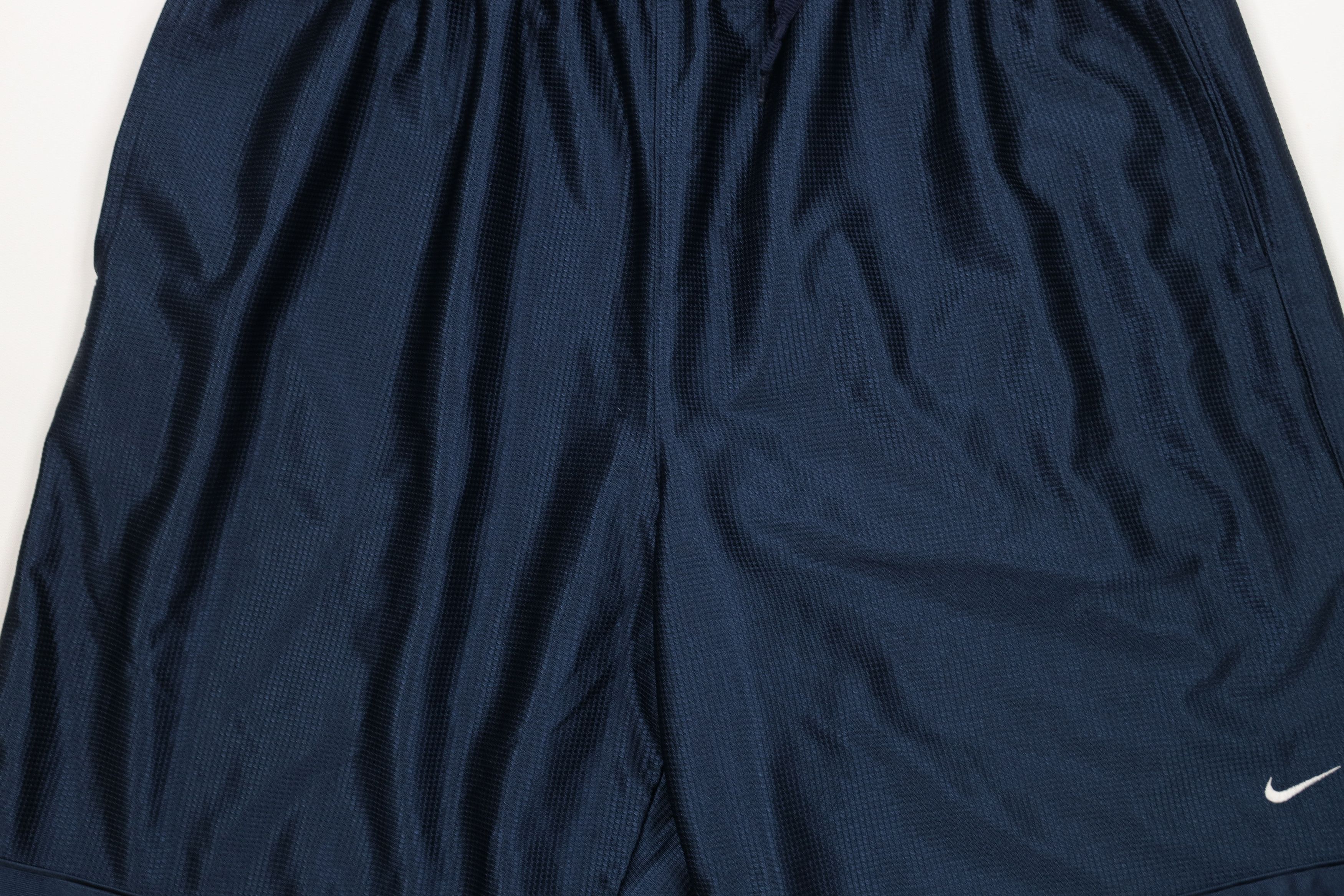 Nike × Vintage Vintage 90s Y2K Nike Mini Swoosh Heavyweight Shorts Blue Size US 34 / EU 50 - 3 Thumbnail