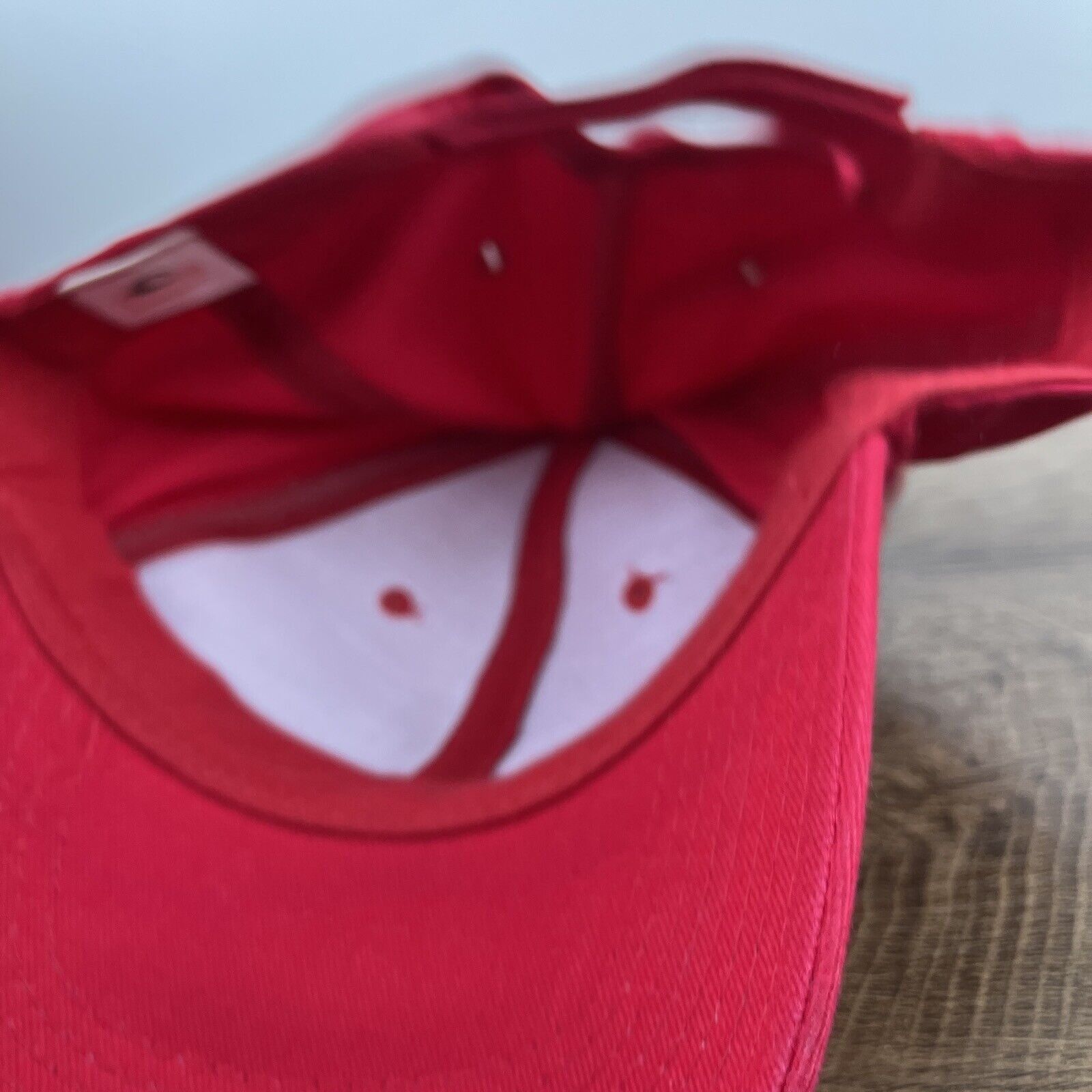Other Plain Red Hat Baseball Cap Red Hat Adjustable Adult Size Hat Size ONE SIZE - 13 Thumbnail