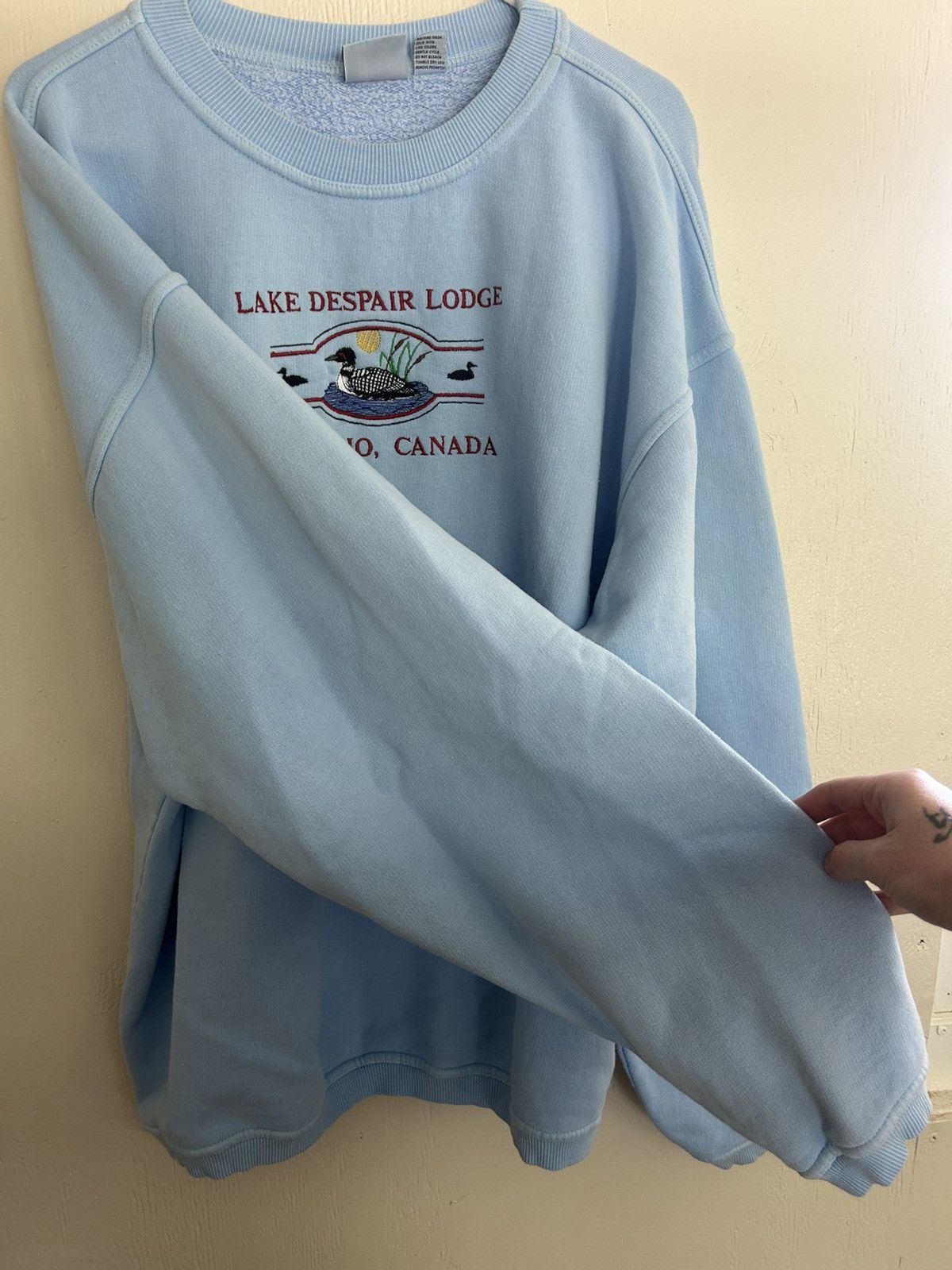 Vintage Vintage StarDyes Ontario Canada Duck Embroidery Sweater Size US XL / EU 56 / 4 - 4 Thumbnail