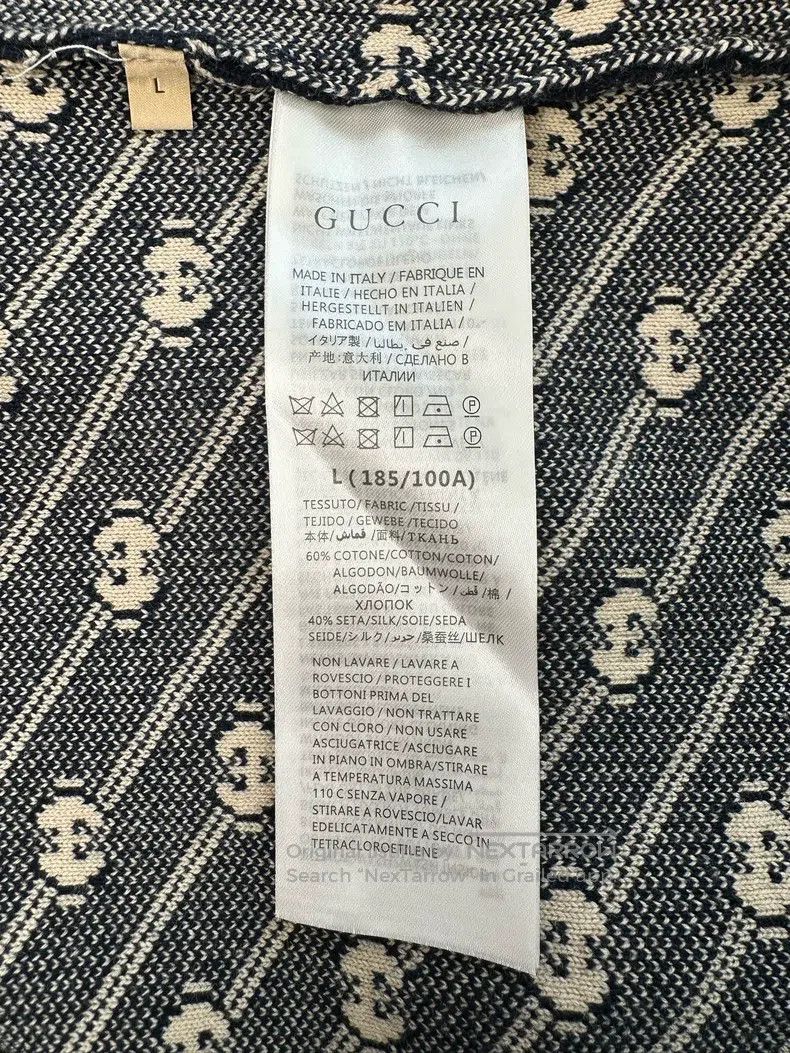 Gucci Gucci Full-print logo interlocking double G oblique stripe Size US L / EU 52-54 / 3 - 9 Thumbnail