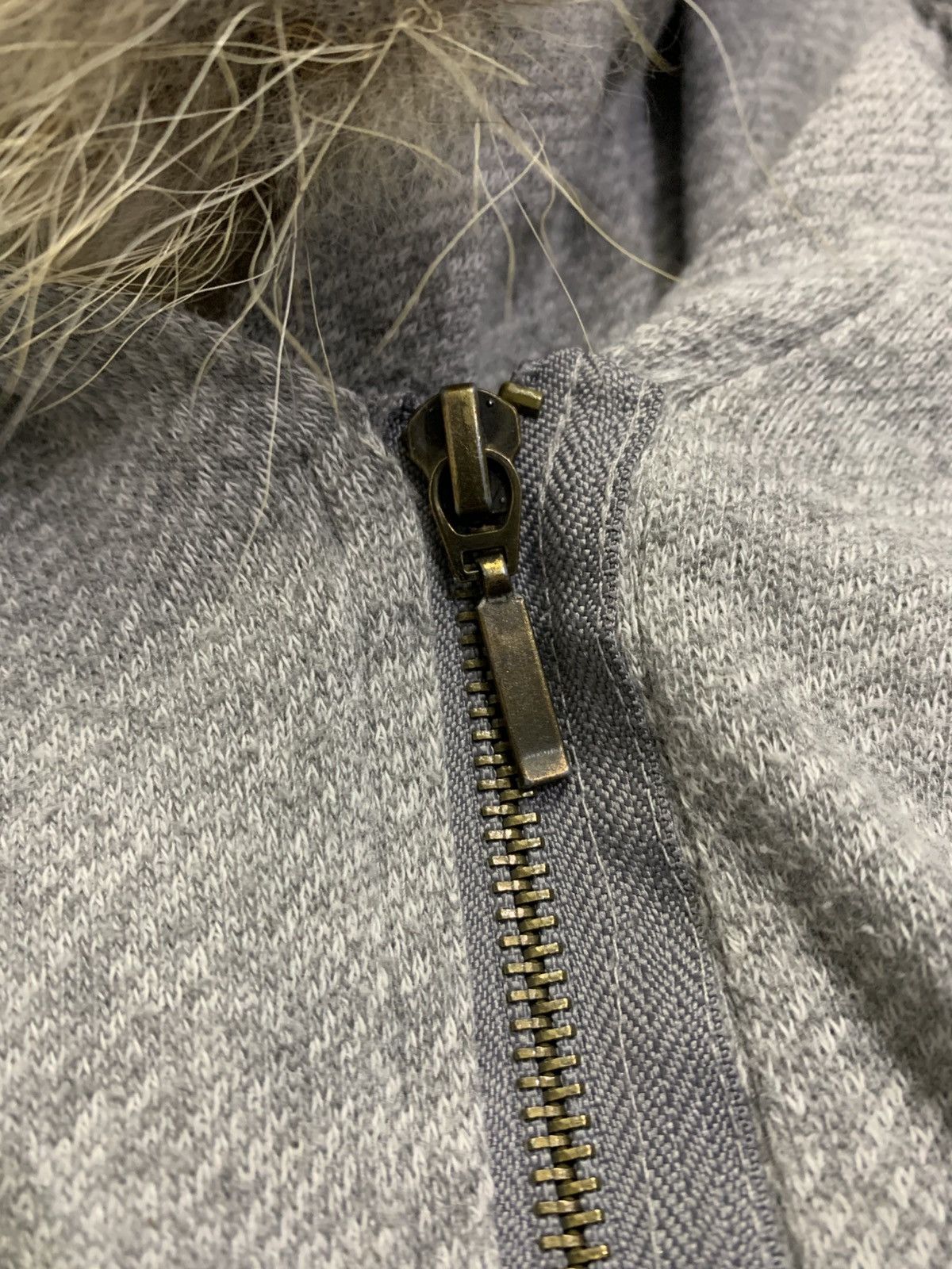 Japanese Brand Liesse Crazy Assymmetric Grey Zip Fur Hoodie Punk Rock Style Size L / US 10 / IT 46 - 5 Thumbnail