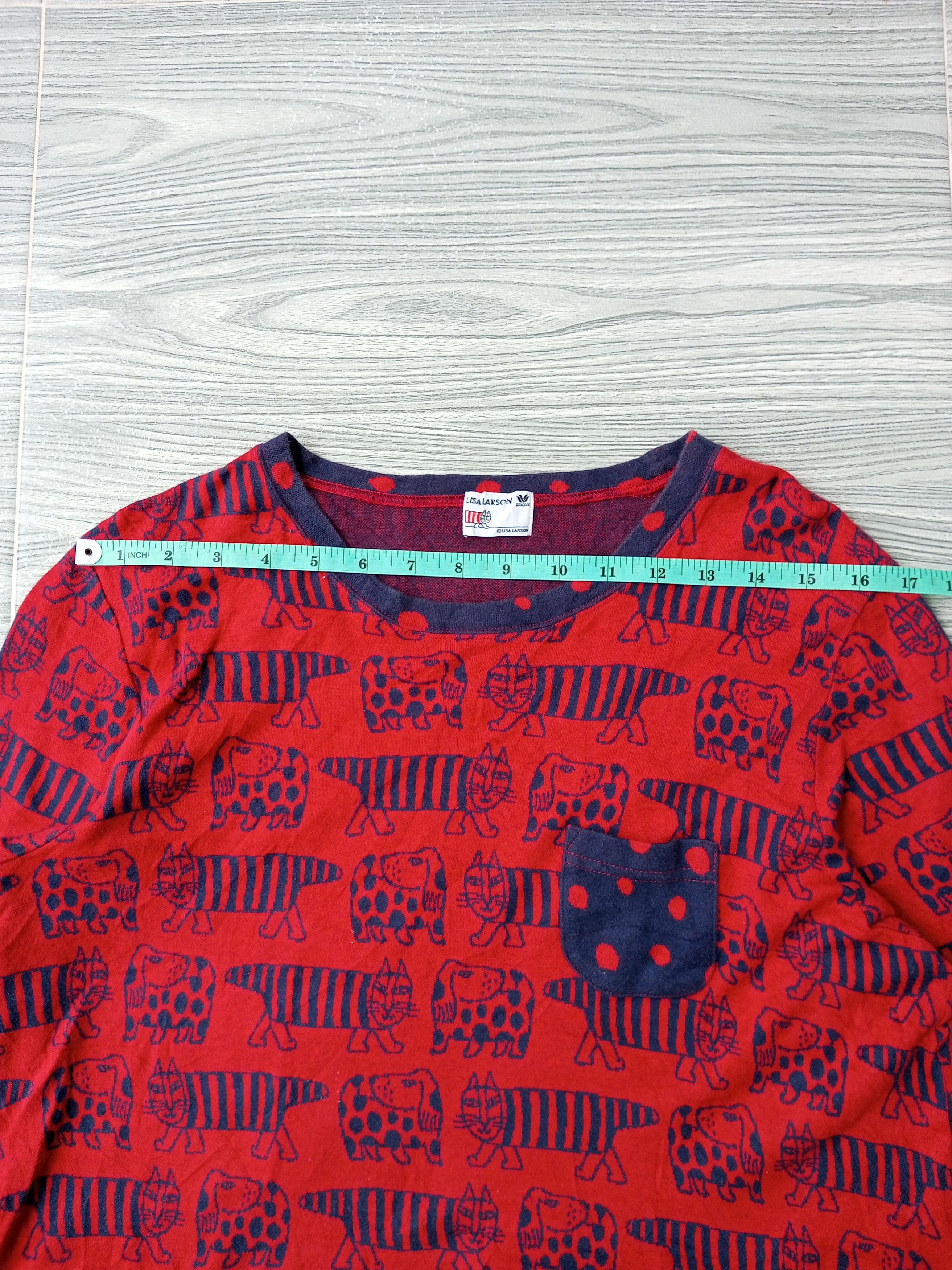 Japanese Brand Lisa Larson Designer Animal Design Long Sleeve T-shirt Size L / US 10 / IT 46 - 7 Thumbnail