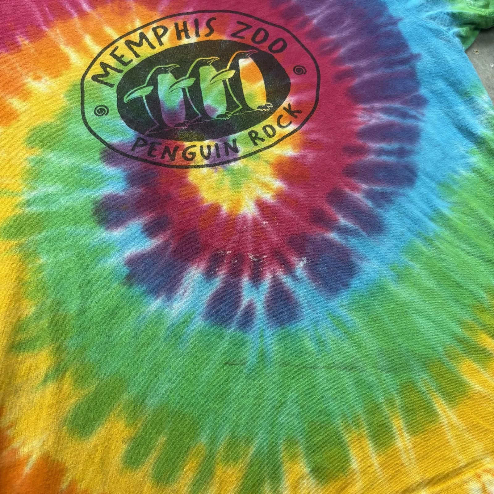 Vintage Vintage Y2K Tie Dye Memphis Zoo Penguin Rock Animal Shirt Size M / US 6-8 / IT 42-44 - 6 Thumbnail
