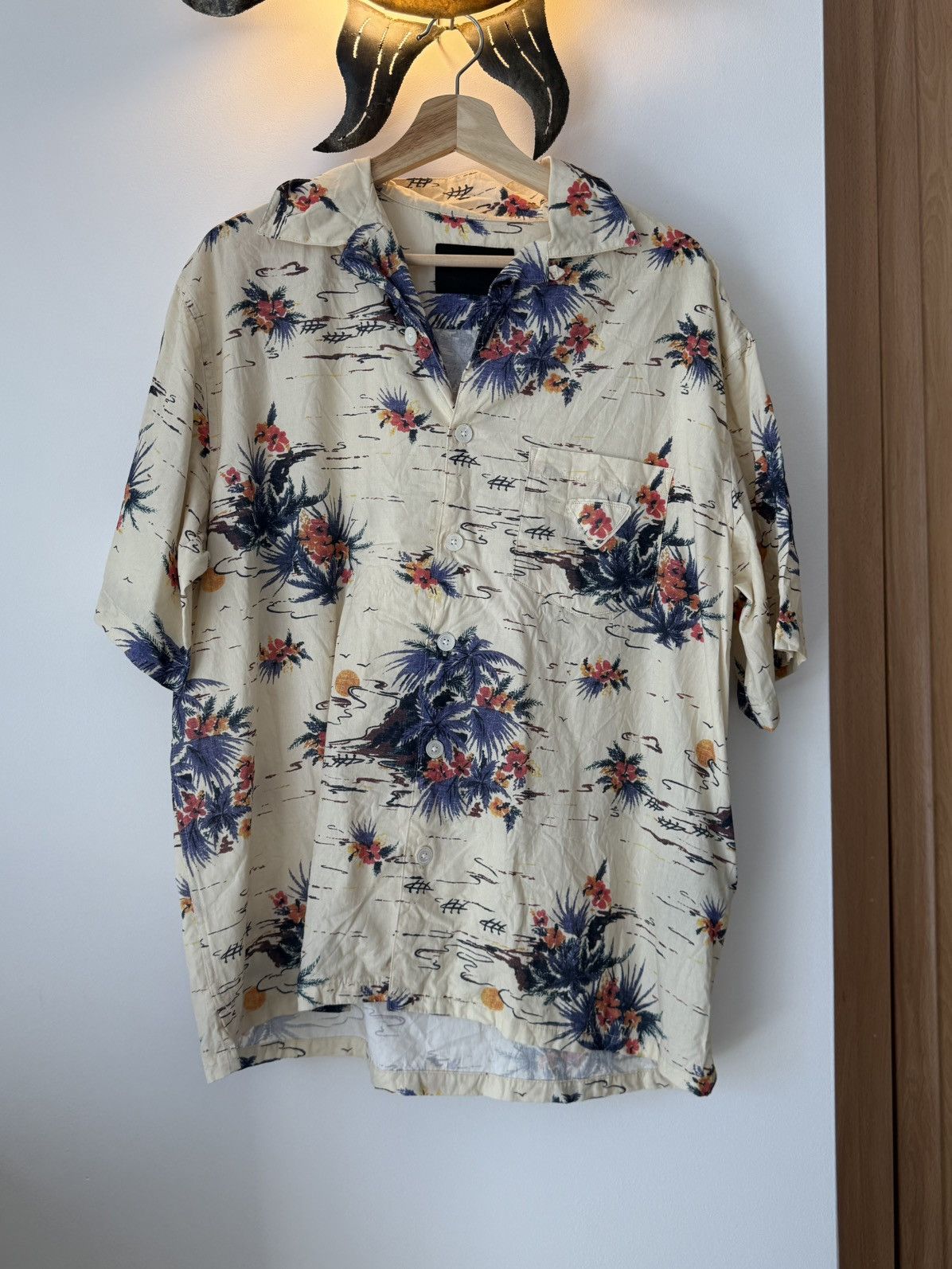 Prada Prada Hawaii print bowling shirt Size US XL / EU 56 / 4 - 8 Thumbnail
