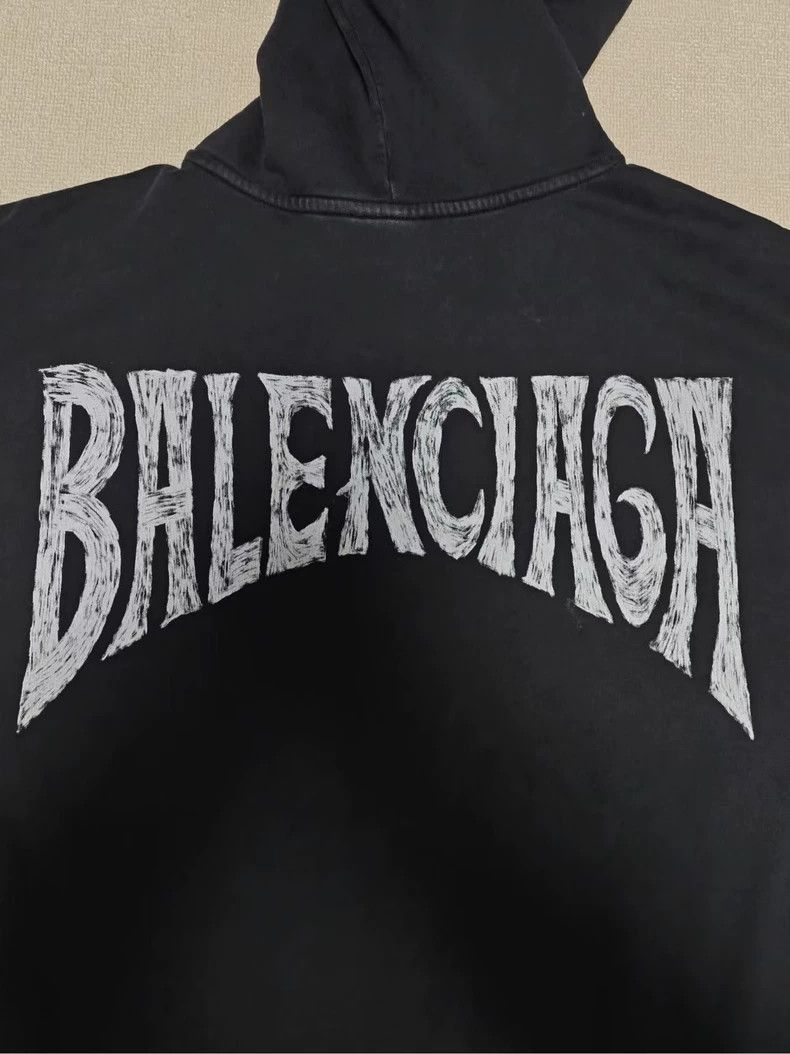 Balenciaga Balenciaga 24ss Sunset Tower Series Totem Vintage Hoodie-25 Size US M / EU 48-50 / 2 - 3 Thumbnail