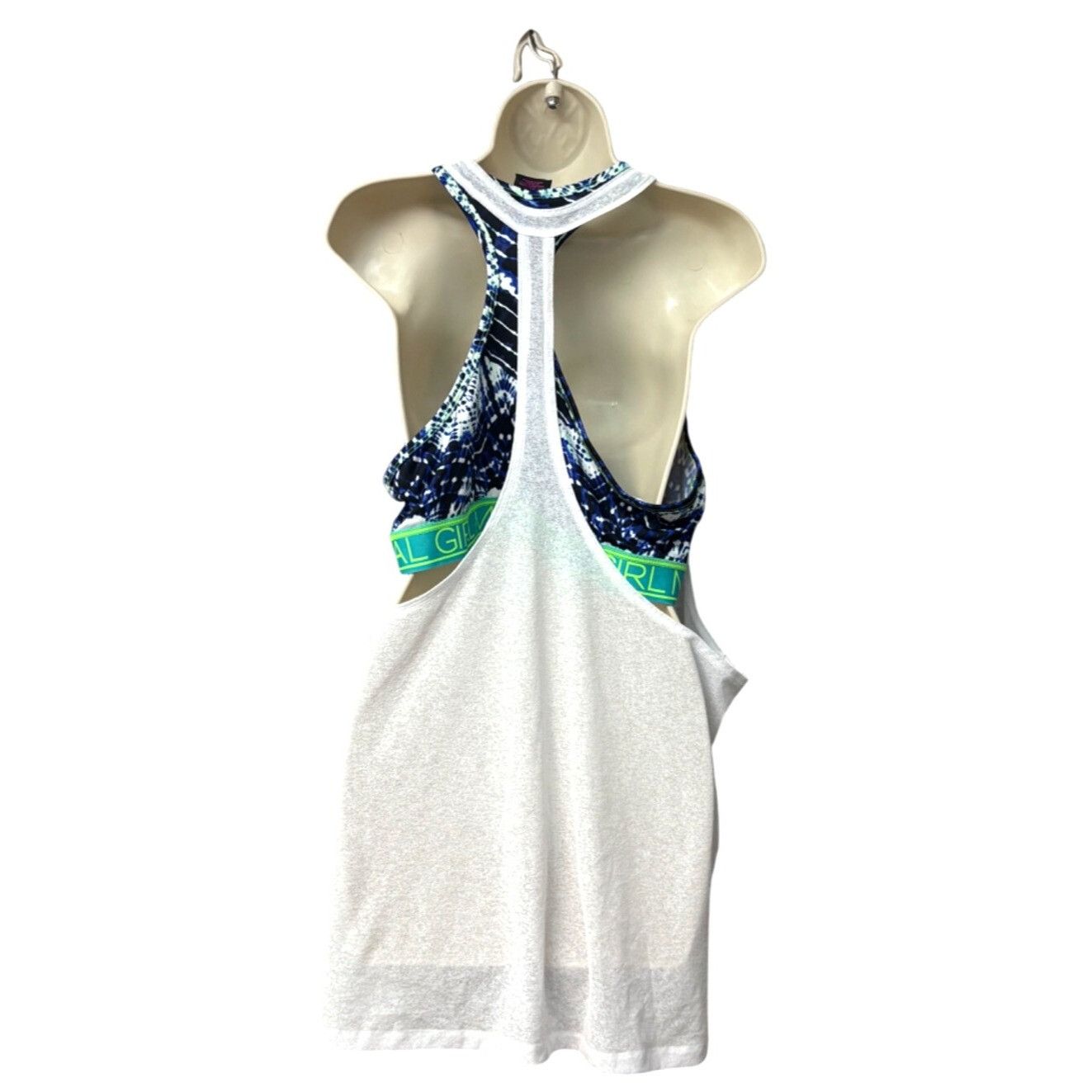 Other Material Girl Active Juniors' Layered-look Tank Top/ Bra Com Size XXL / US 16-18 / IT 52-54 - 4 Thumbnail