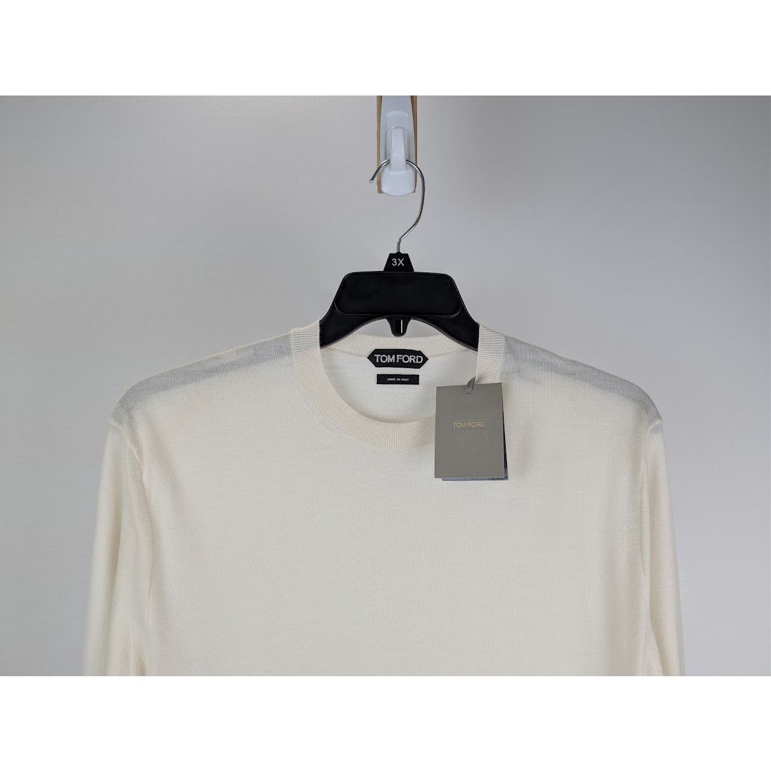 Tom Ford o1rshd1 Knitwear Sweatshirt in Beige Size US L / EU 52-54 / 3 - 3 Thumbnail