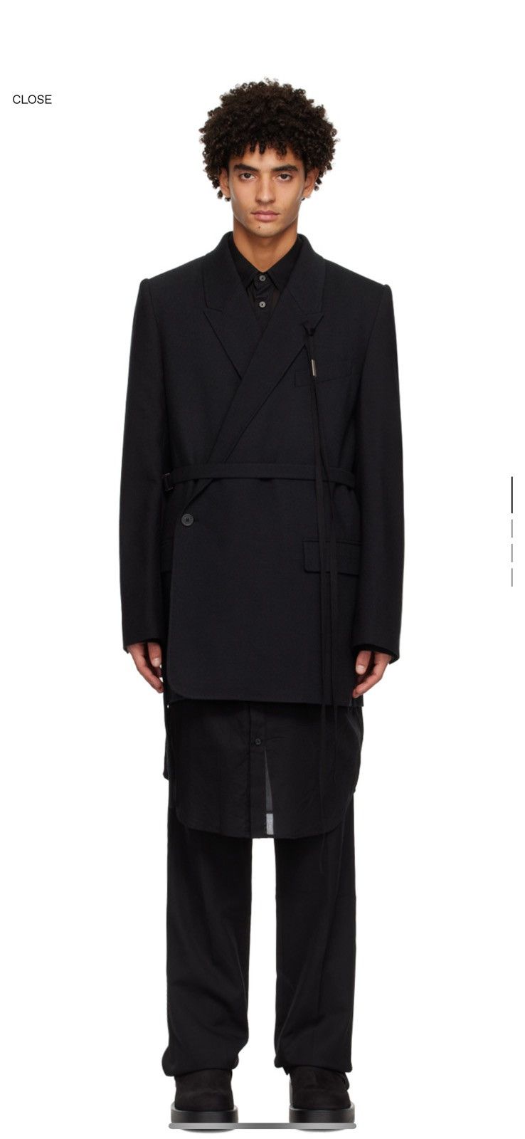 Ann Demeulemeester Ann Demeulemeester Gerard Blazer Size 50L - 5 Thumbnail