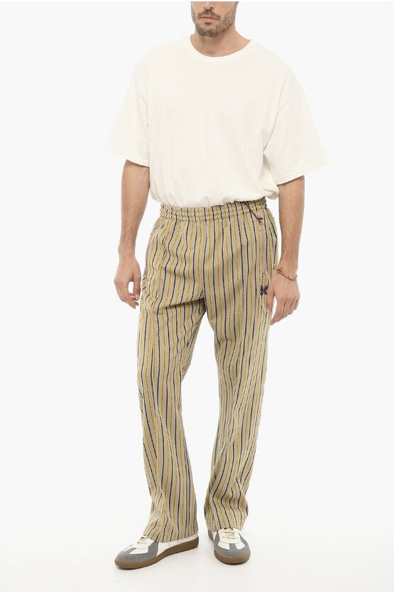 Needles og1mm0524 Striped Casual Pants in Beige Size US 34 / EU 50 - 3 Thumbnail