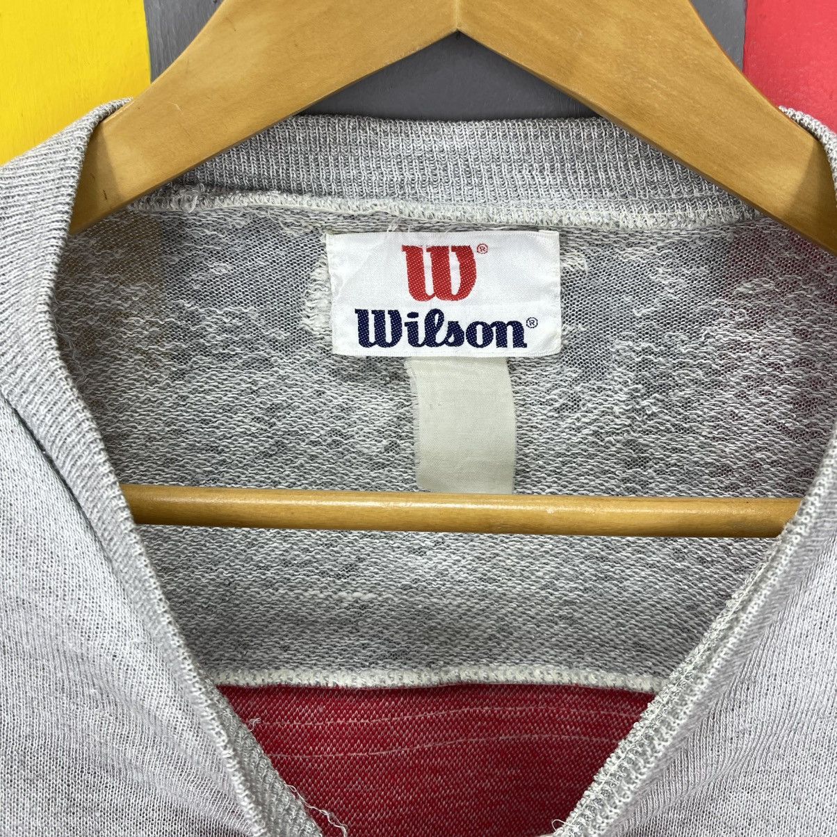 Vintage 90s Vintage WILSON Crew Neck Sweatshirt #1985/13 Size US L / EU 52-54 / 3 - 7 Thumbnail