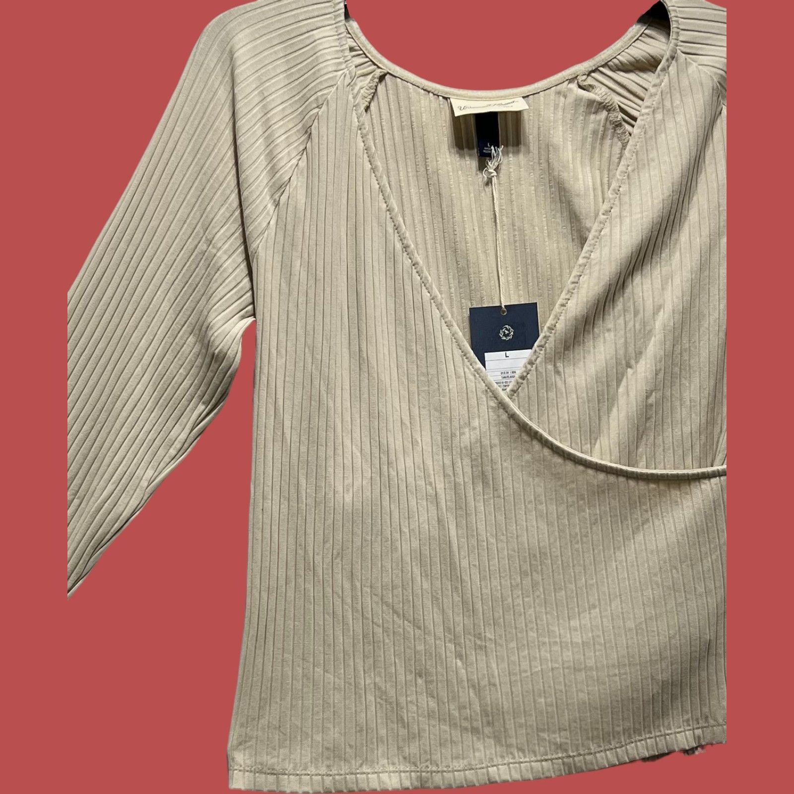Other Universal Thread - Women's Slim Fit Long Sleeve V-Neck Wrap Size L / US 10 / IT 46 - 17 Thumbnail