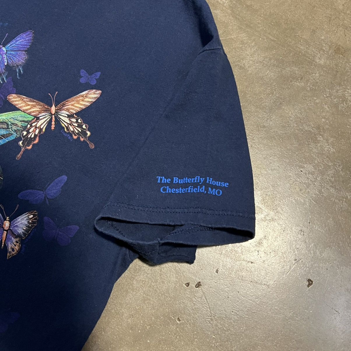 Vintage Vintage 90s Butterfly T shirt AOP Double Sided Graphic Tee Size US XL / EU 56 / 4 - 8 Thumbnail