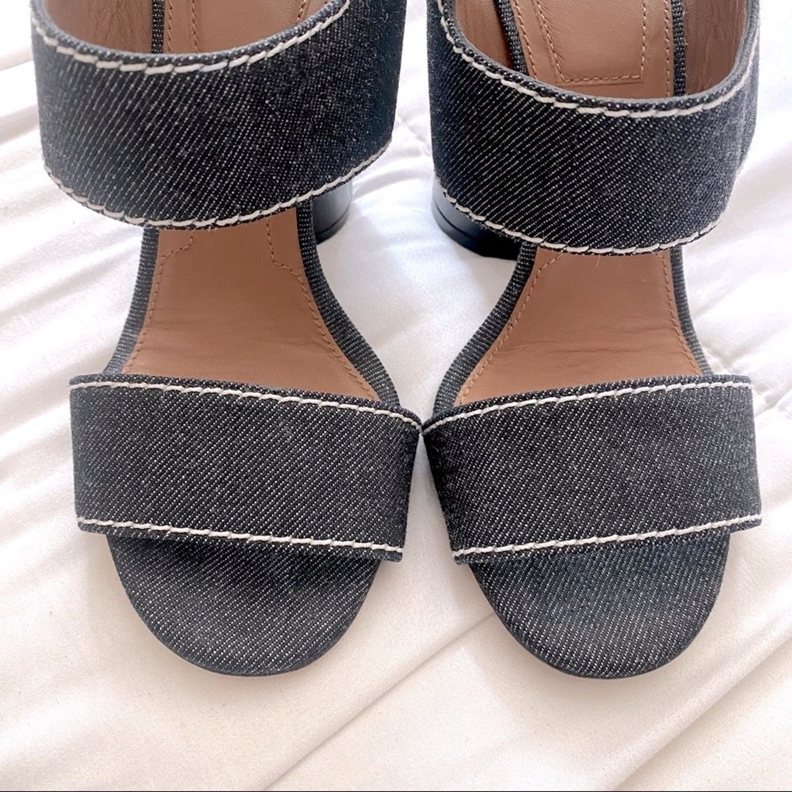 Givenchy RARE GIVENCHY Denim Blue Sandal Star Block Heels | Sz. 36 Size US 5.5 / IT 35.5 - 8 Thumbnail