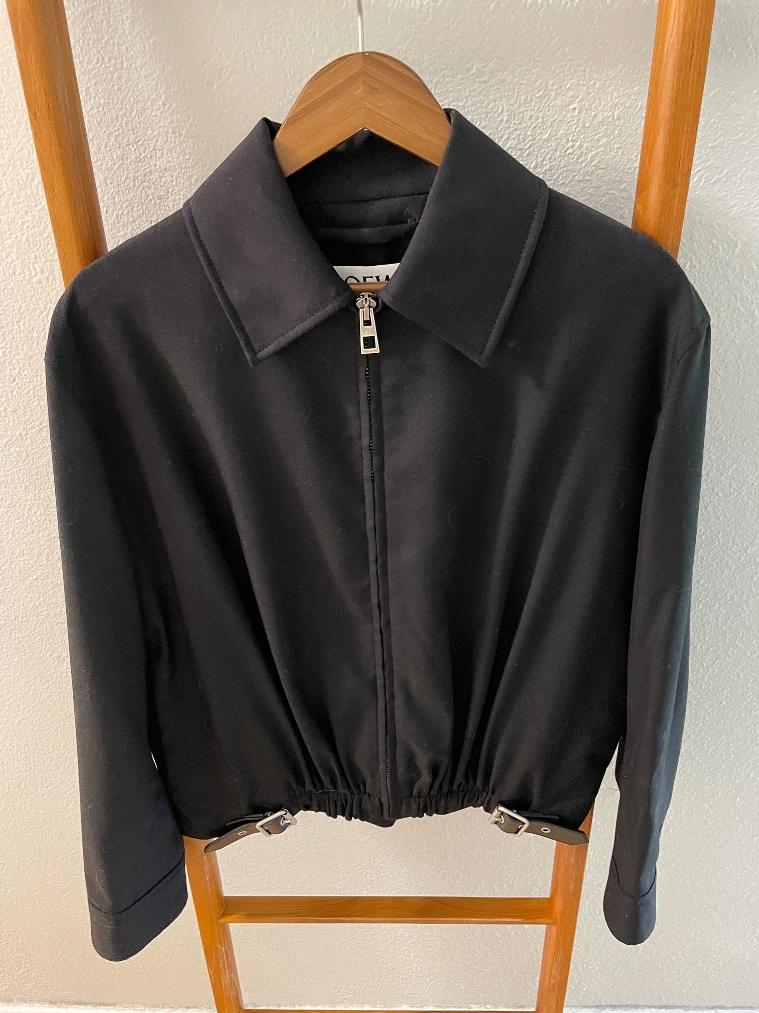 Loewe LOEWE FW25 Belted Wool Zip Jacket Sz 42EU (XS) Size US S / EU 44-46 / 1 - 1 Thumbnail