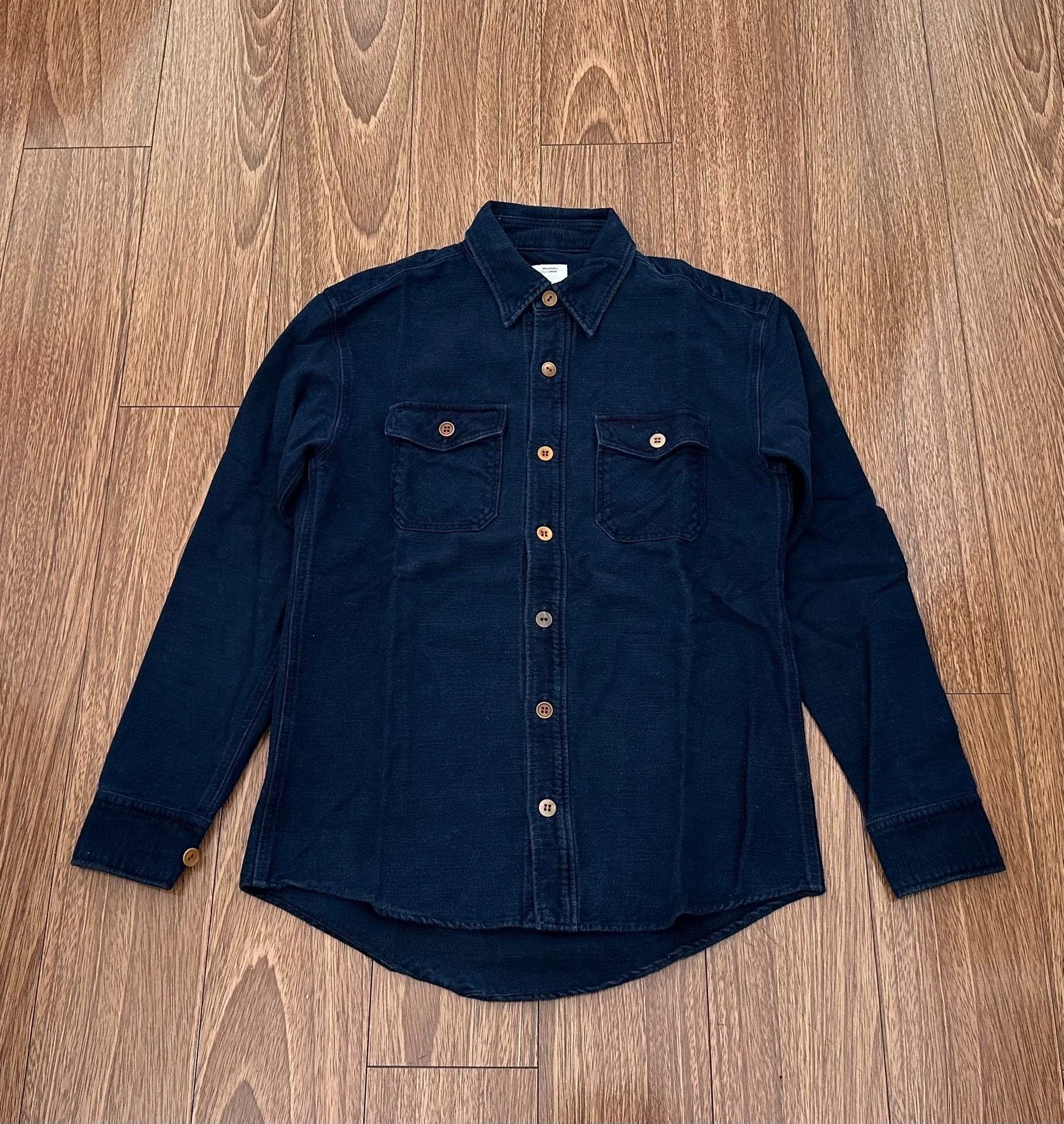 Visvim VISVIM BLACK ELK Flannel Overdye Indigo Size 1 Unworn Size US S / EU 44-46 / 1 - 1 Thumbnail